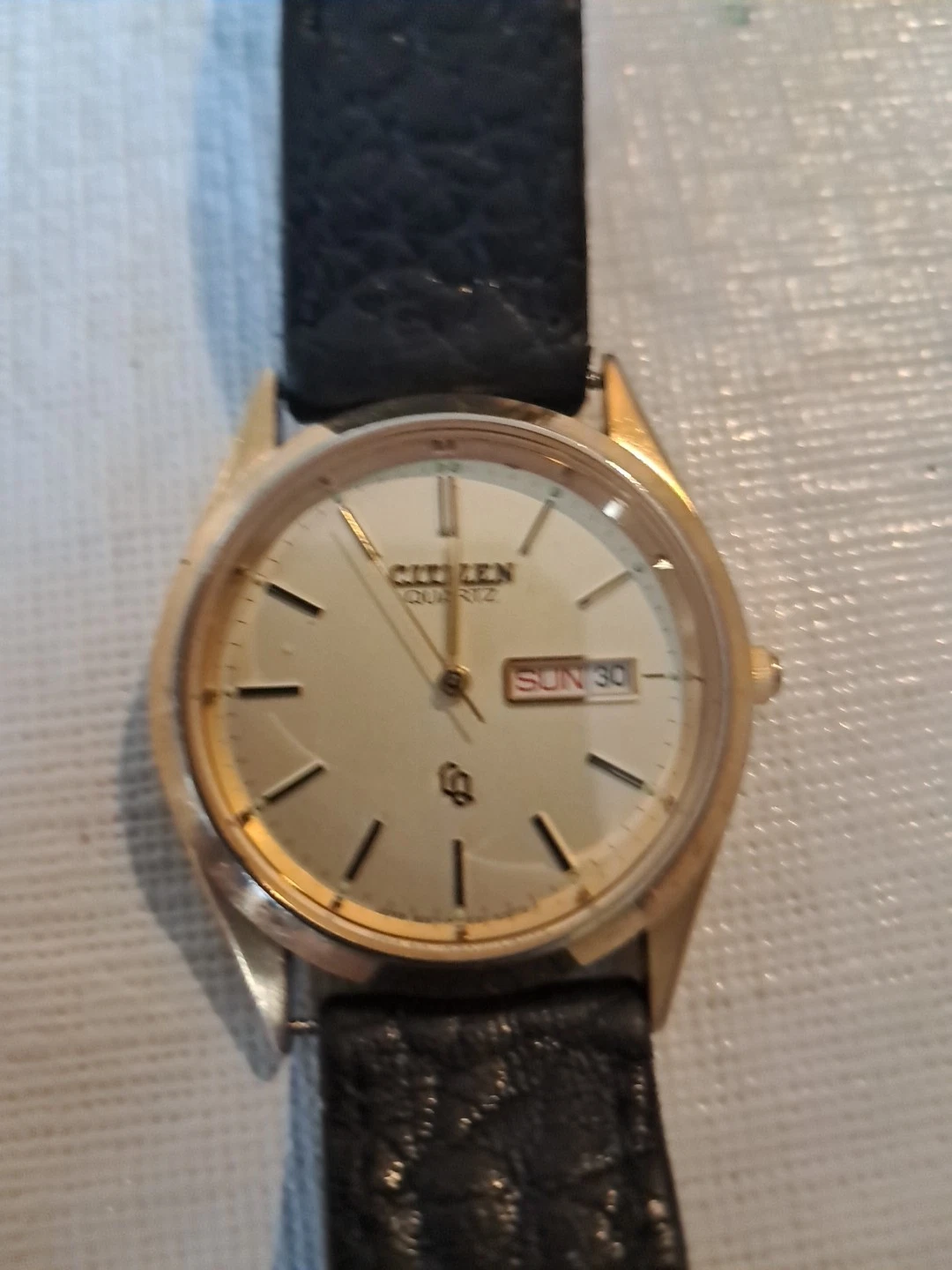 Citizen CQ Quartz Men's Watch Gold Tone 36mm Vintage - photo 5