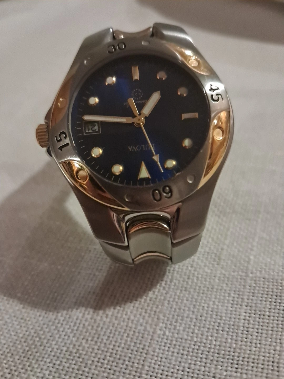 Bulova Marine Star Men's Watch - Blue Dial, Gold Tone - photo 5