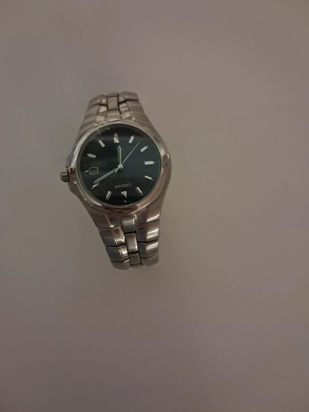 Citizen Eco-Drive Titanium Watch Mens 40mm WR 100 Date Silver To - photo 2