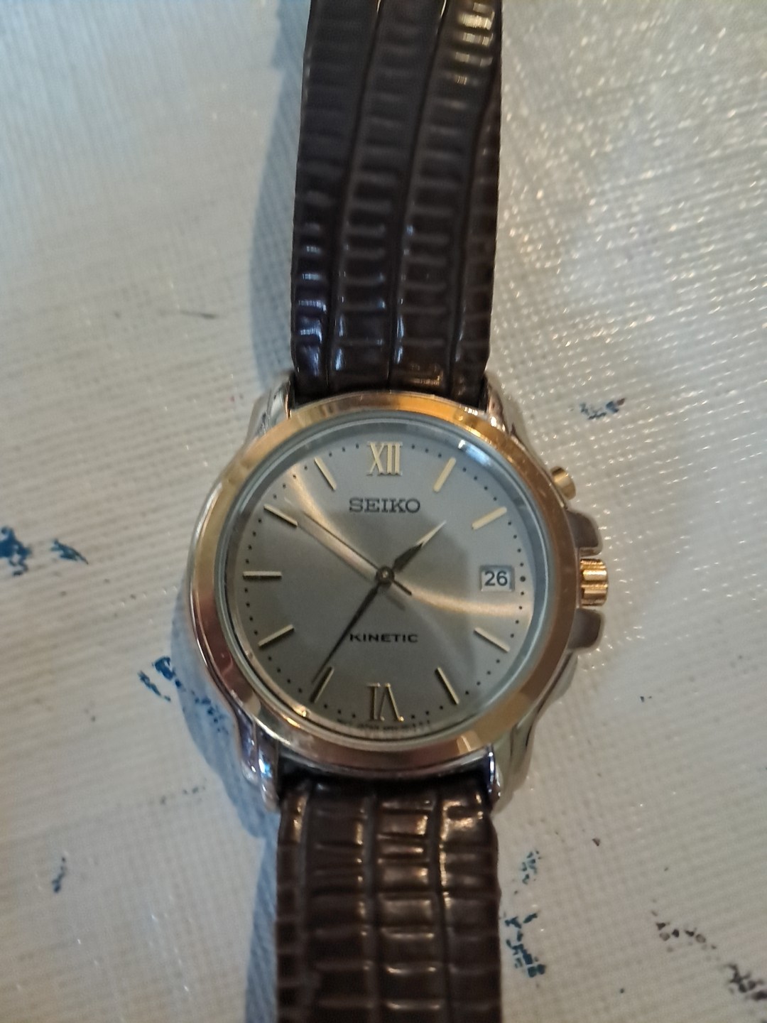 Seiko Kinetic Watch - Brown Leather Strap - photo 5
