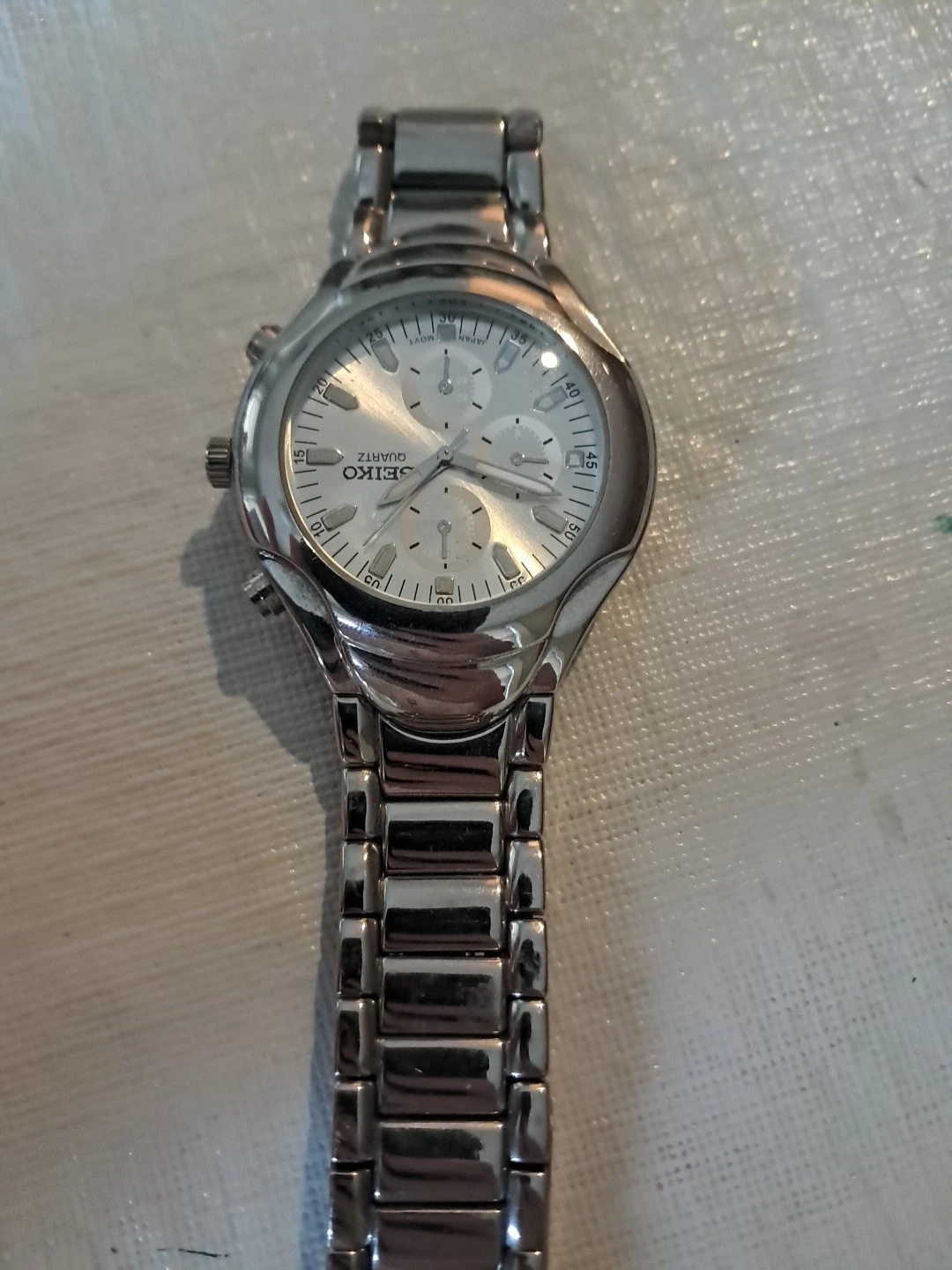Seiko Chronograph Quartz 7T92-0BL0 Watch - Silver - photo 2