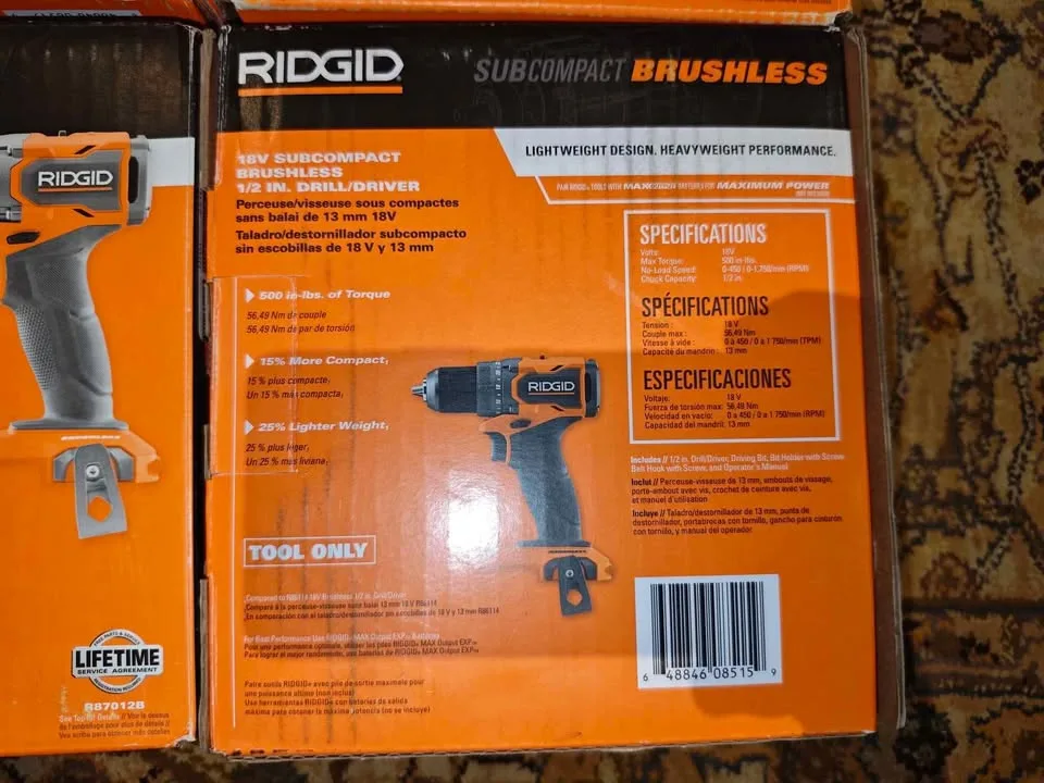 RIDGID 18V Sub-Compact Drill/Driver (Tool-Only) image indicator(3)