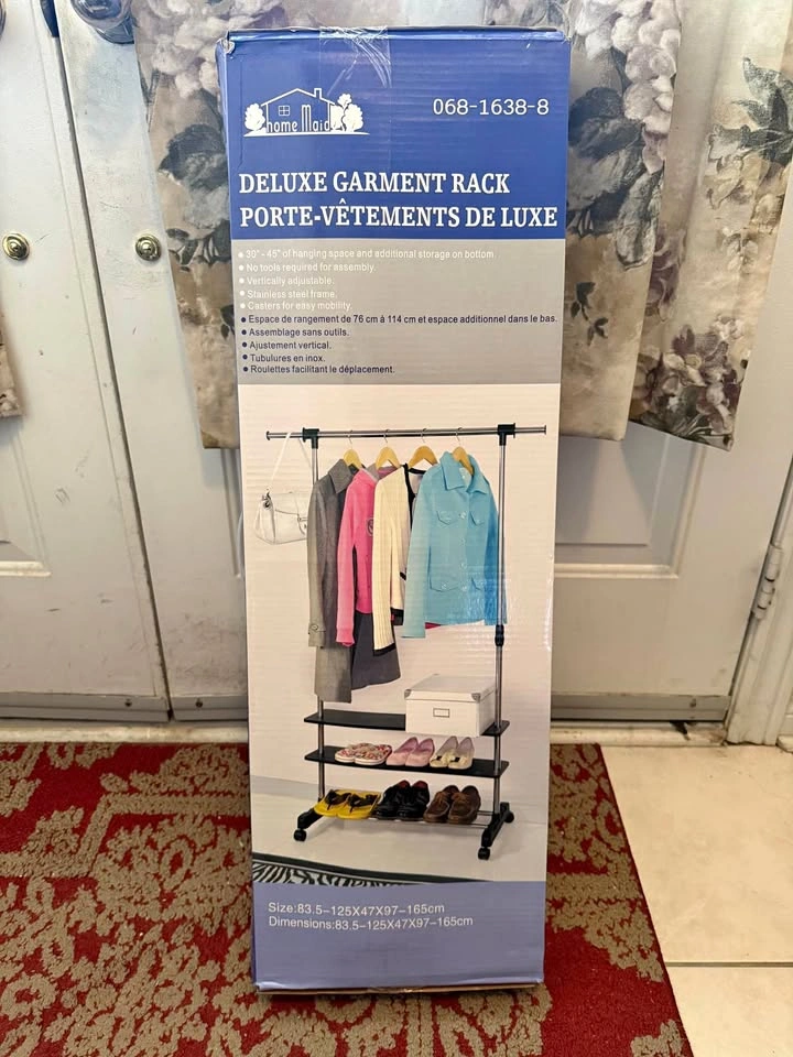 Deluxe Garment/Clothing Rack on Wheels