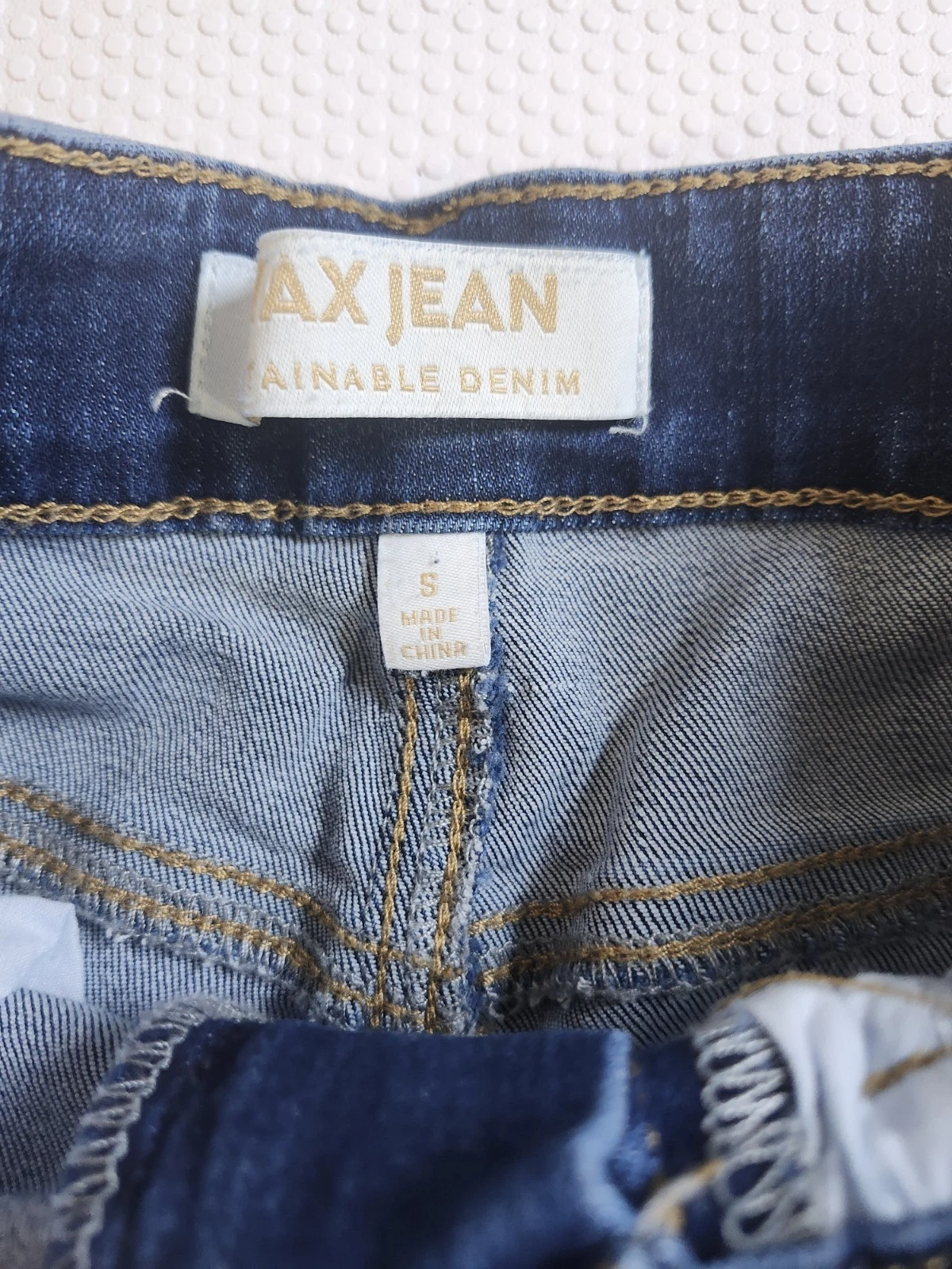 Wax Jean Dark Blue Rolled Cuff Distressed Denim Shorts - photo 3