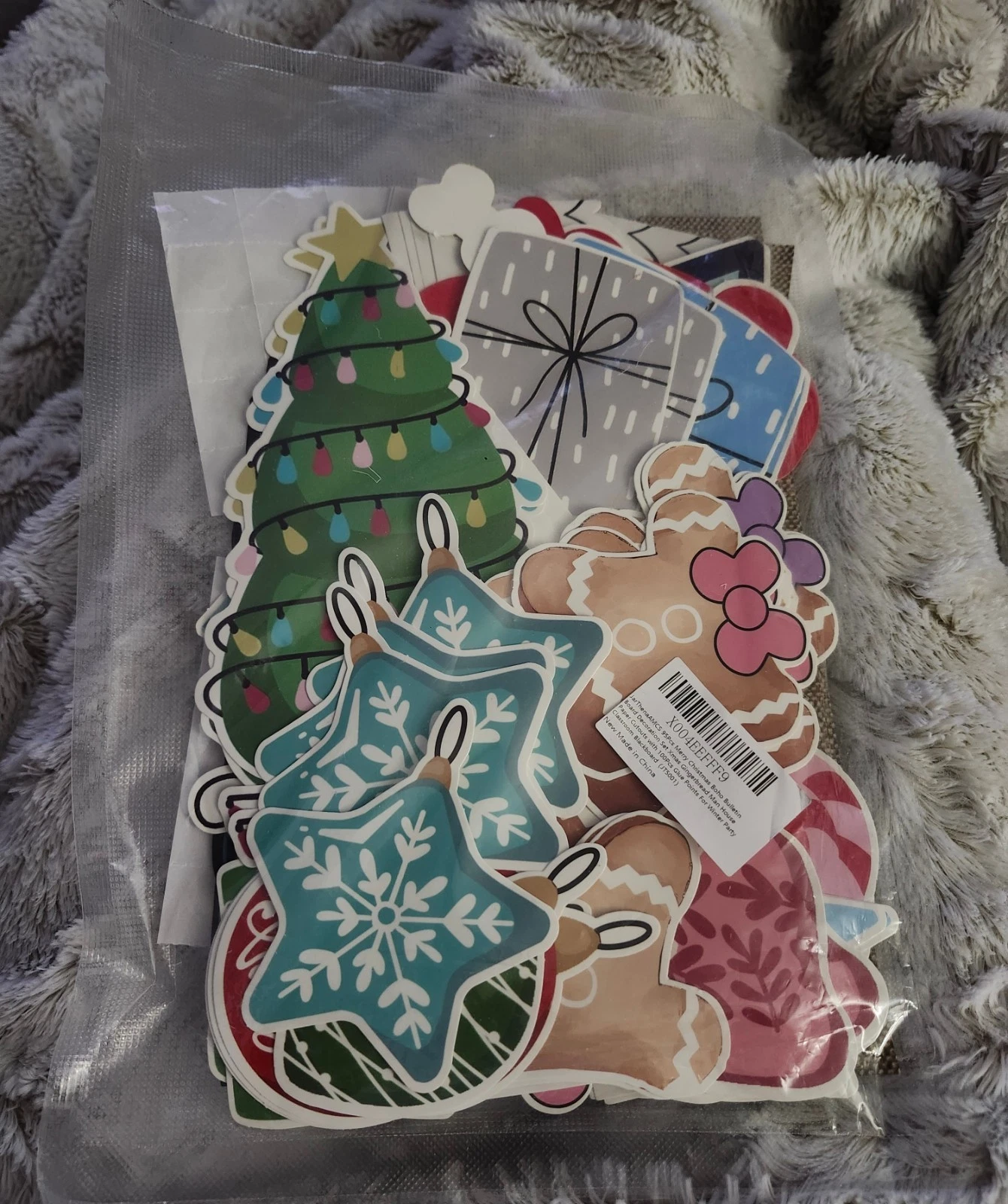 JarThenaAMCS 95 Pcs Gingerbread Bulletin Board Decoration Set