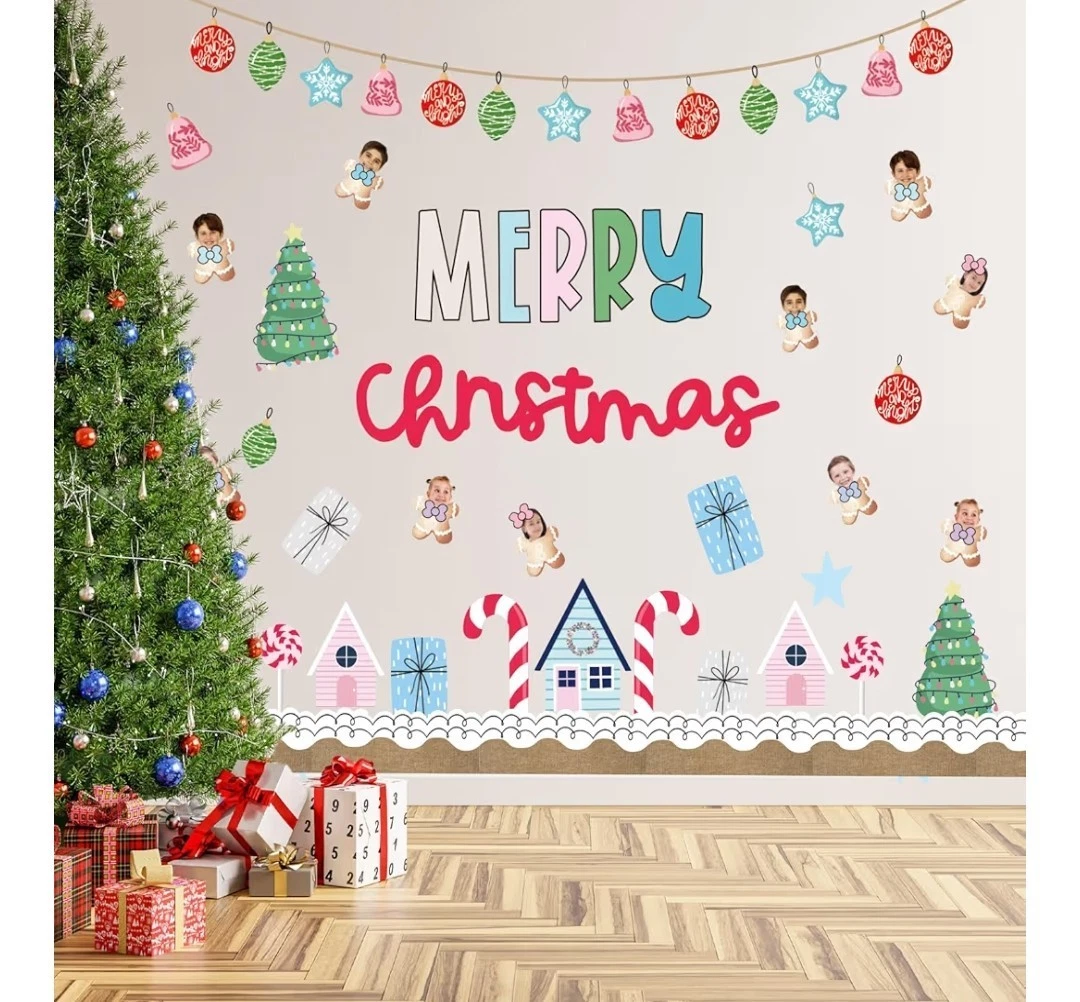 JarThenaAMCS 95 Pcs Gingerbread Bulletin Board Decoration Set - photo 3