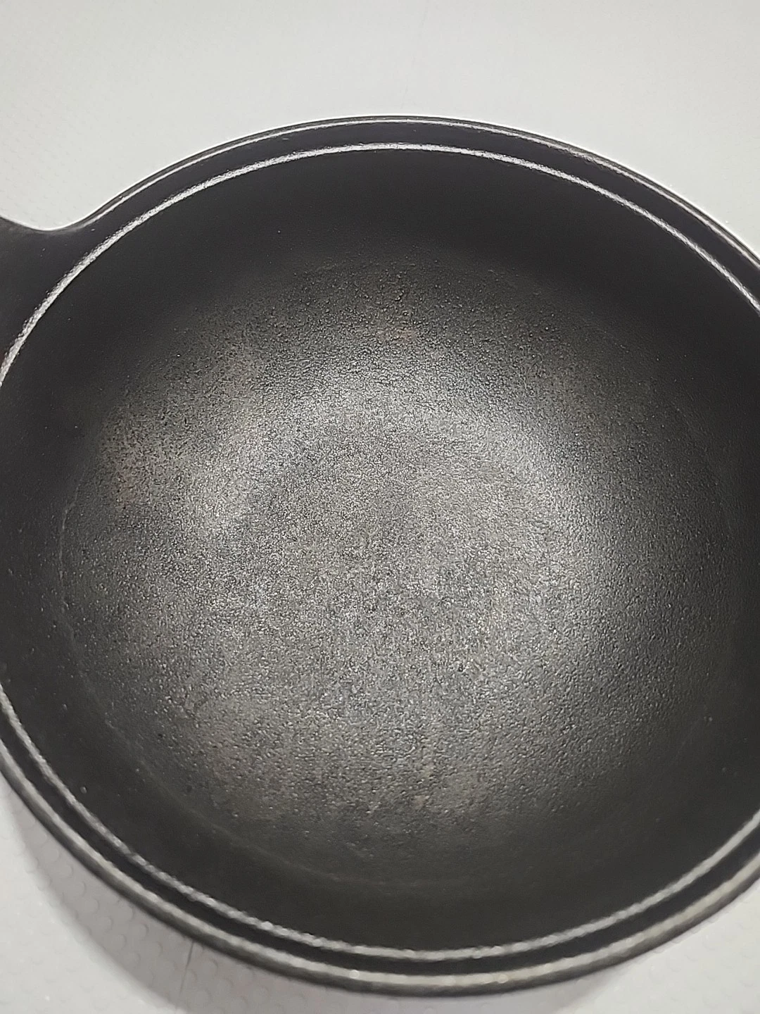 Used Cast Iron Skillet Has Wear - photo 3