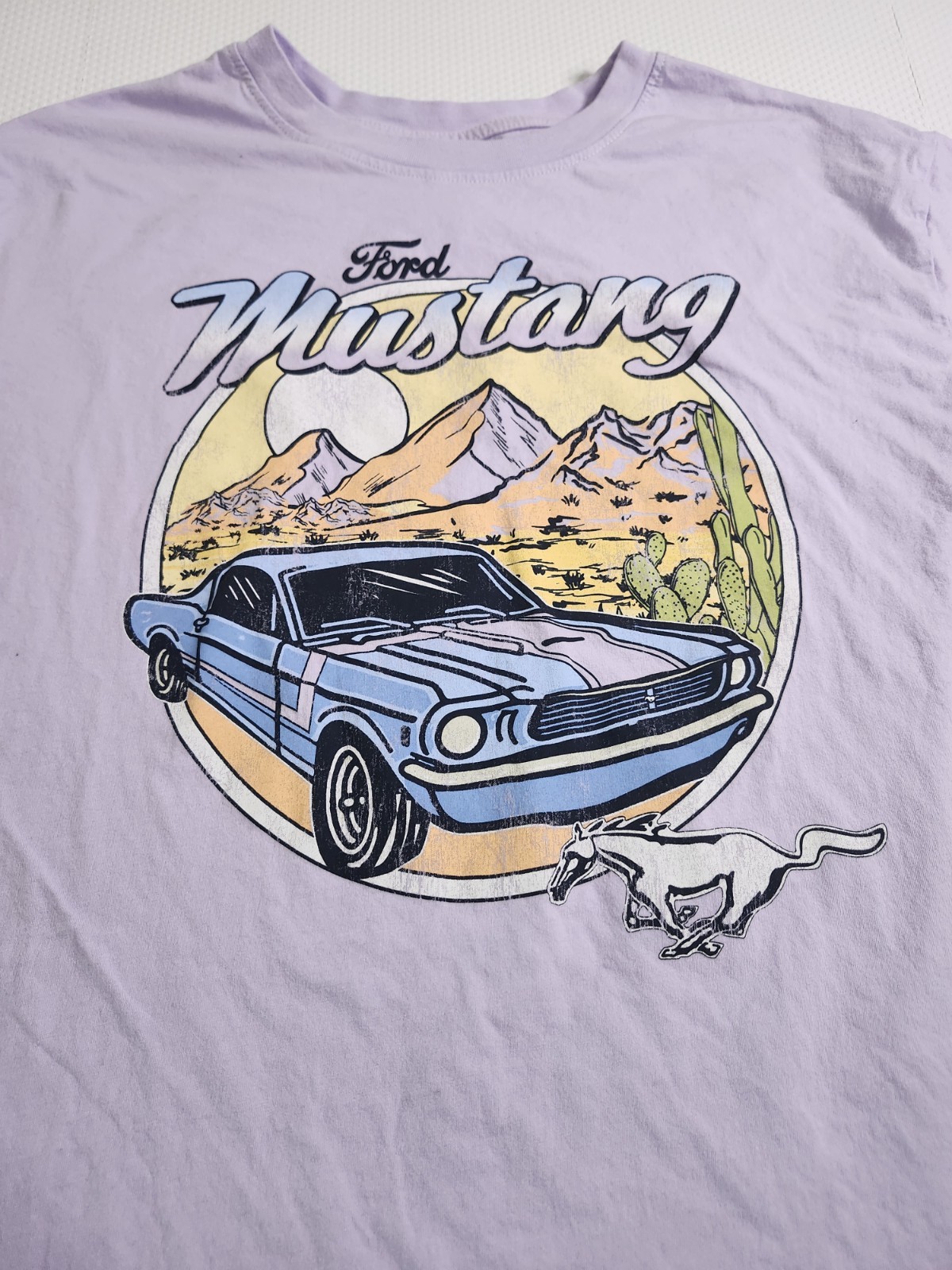 Ford Mustang Graphic T-Shirt - Lavender, Size M - photo 2