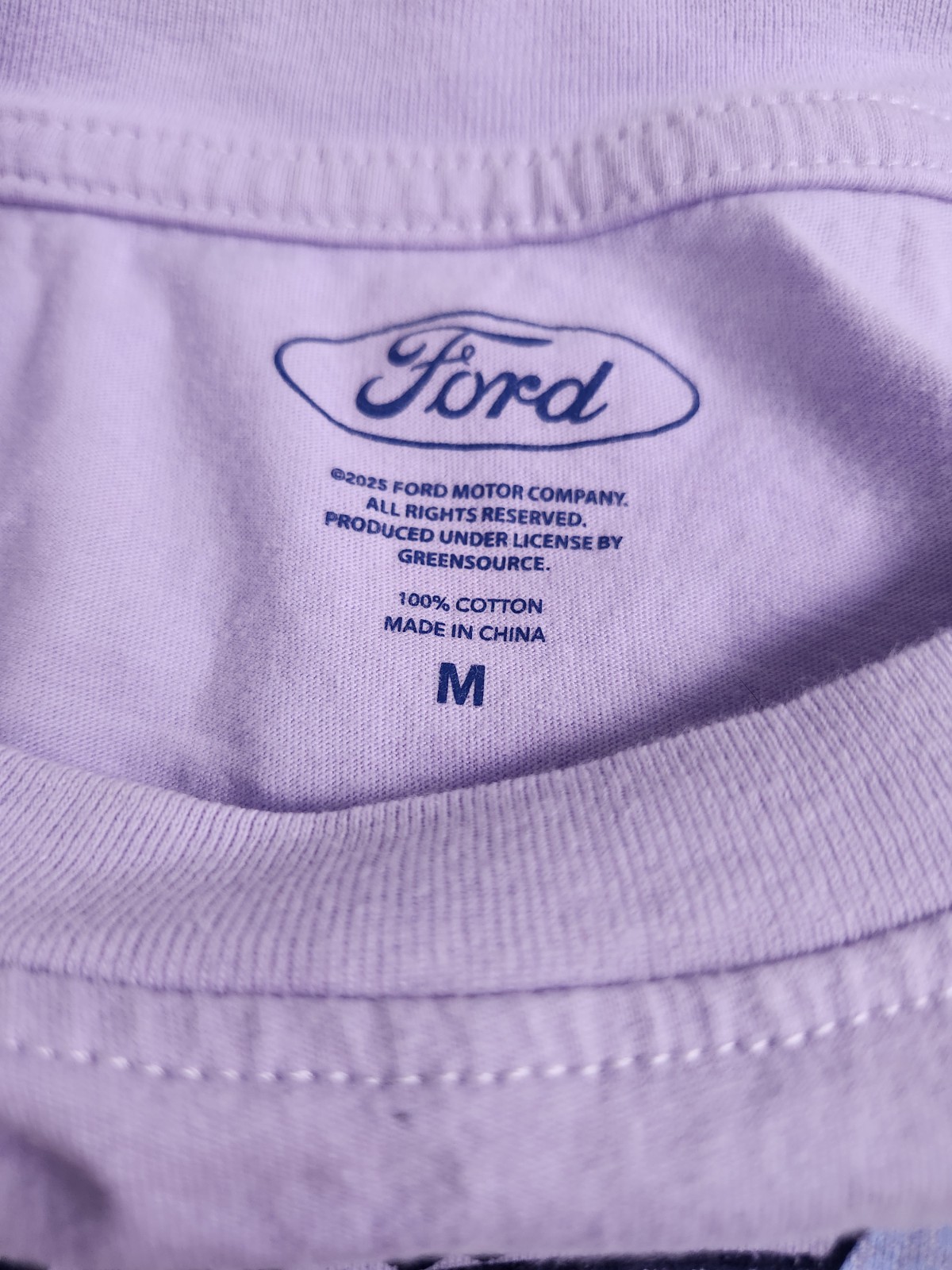 Ford Mustang Graphic T-Shirt - Lavender, Size M - photo 3