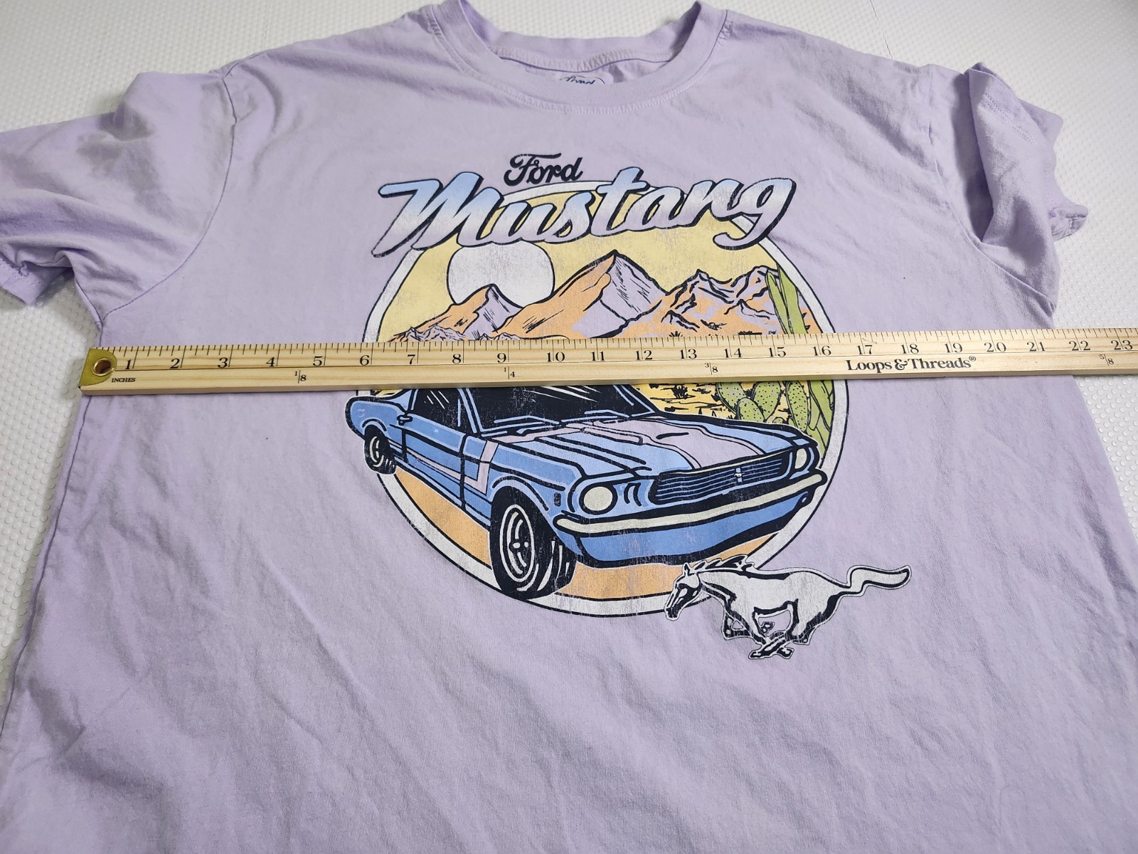 Ford Mustang Graphic T-Shirt - Lavender, Size M - photo 5