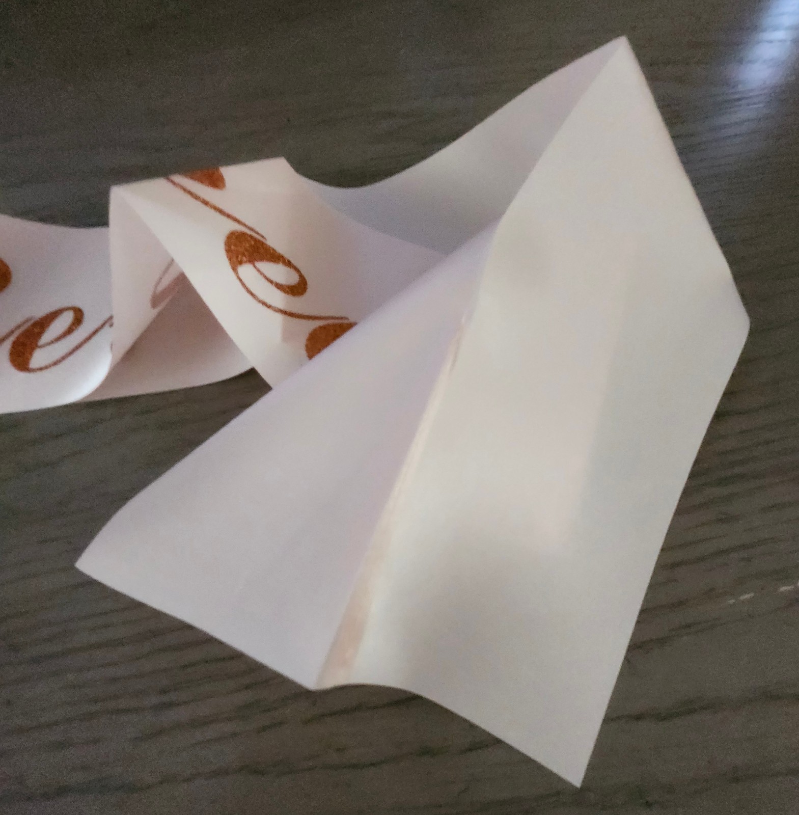 "I'm Retired!" Blush Satin Sash with Sparkly Rose Gold Script - photo 2