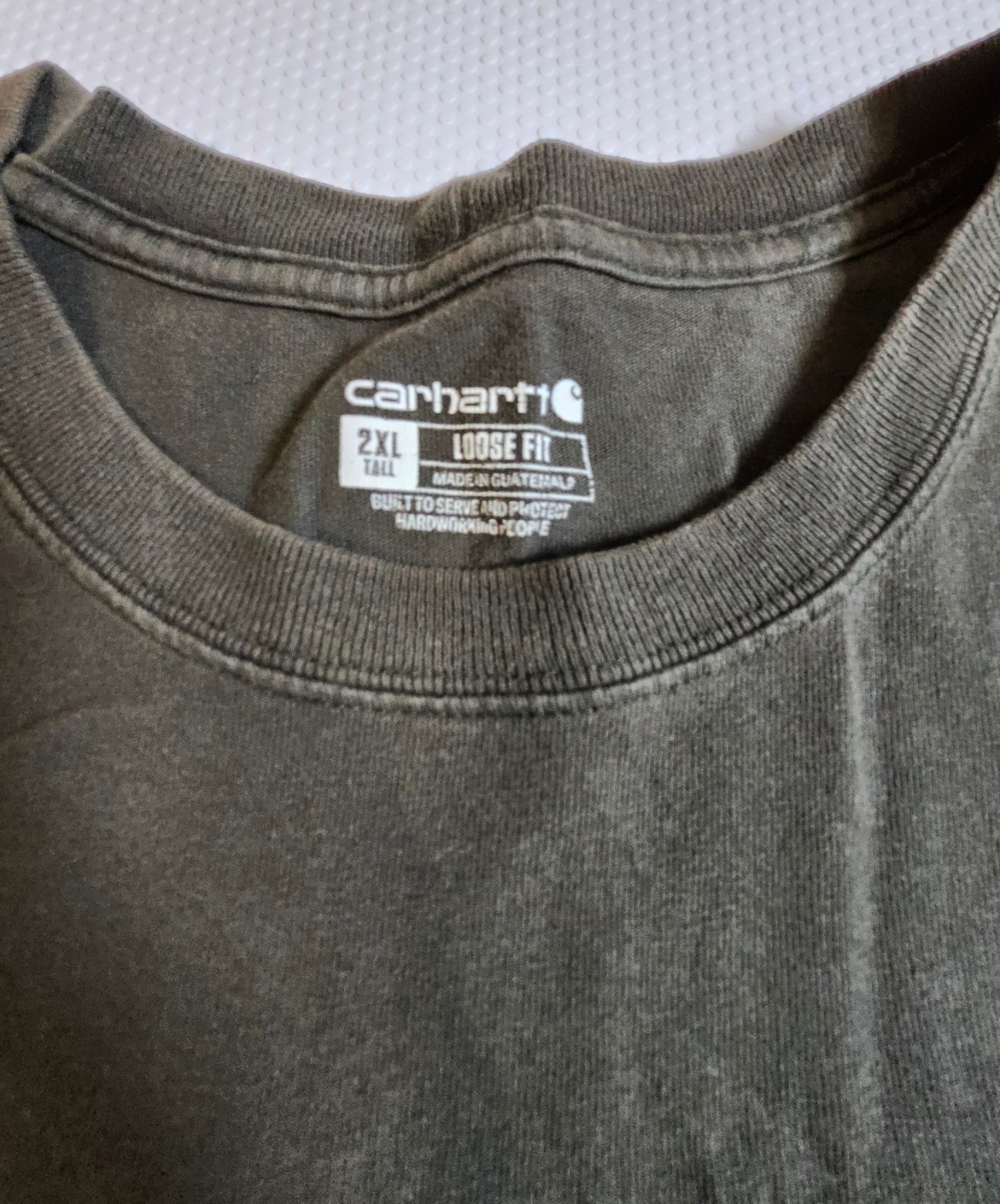 Carhartt Olive Short-Sleeve Pocket Tee with Logo Patch - Imperfe - photo 4