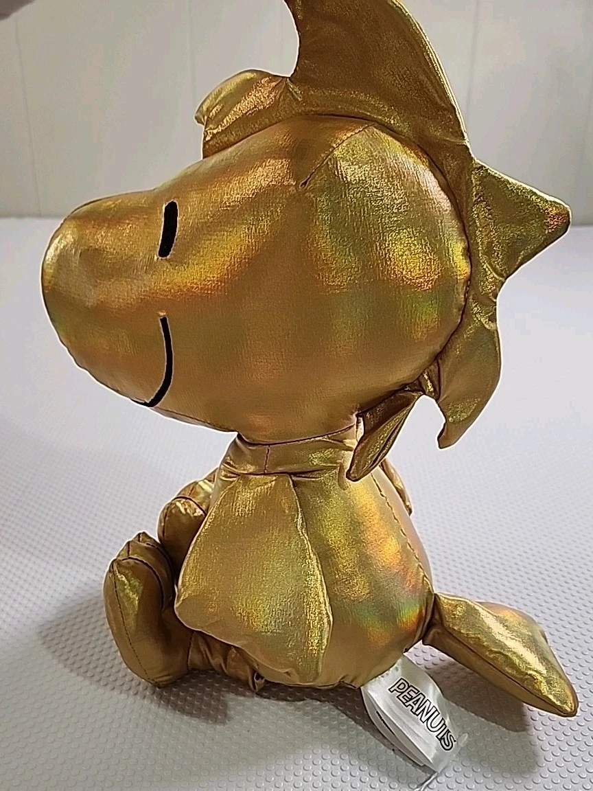 Peanuts 75th Anniversary Woodstock Plush Toy - Metallic Gold - photo 2