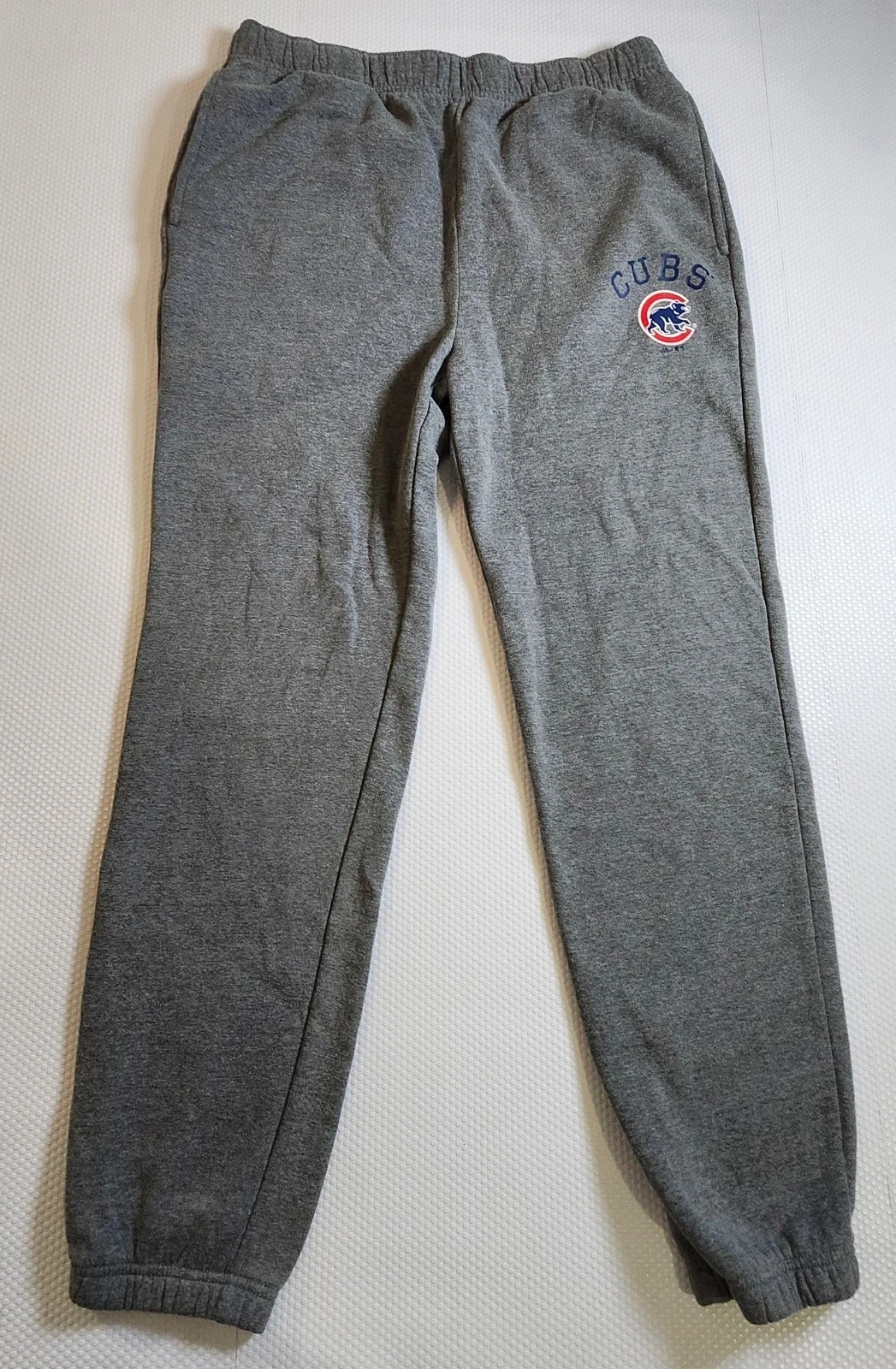 Majestic Gray Chicago Cubs Sweatpants Joggers