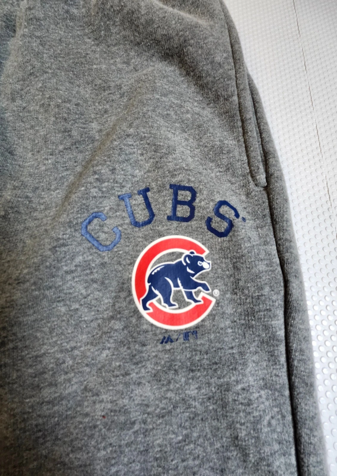 Majestic Gray Chicago Cubs Sweatpants Joggers - photo 2