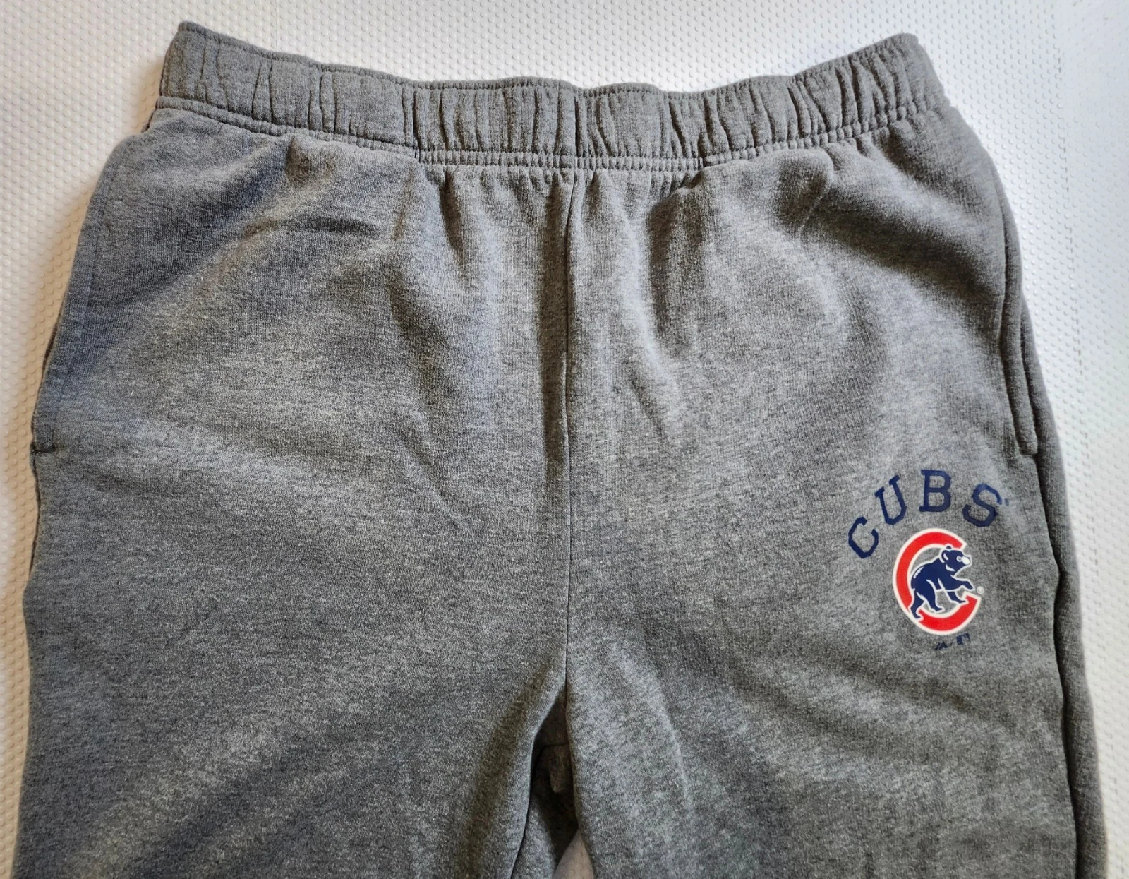 Majestic Gray Chicago Cubs Sweatpants Joggers - photo 3