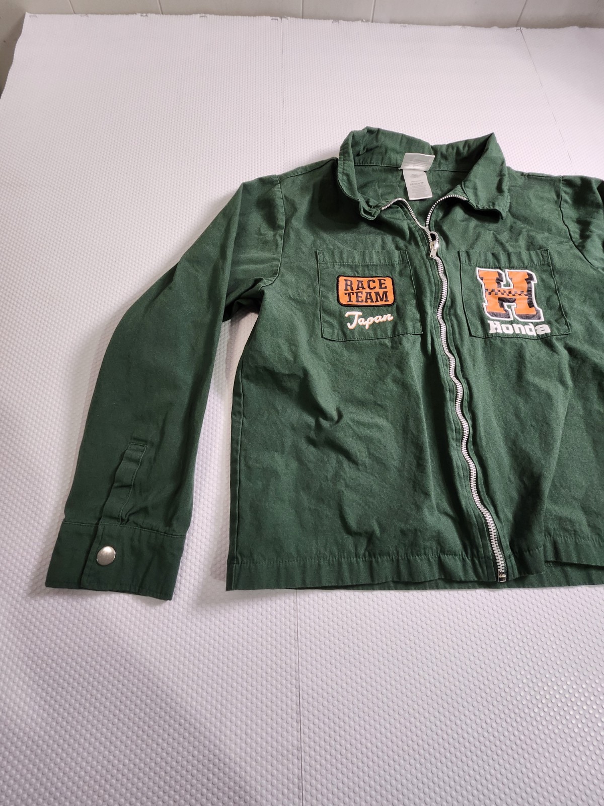 Honda Green Race Team Zip-Front Jacket - Minor Flaw on Back - photo 2