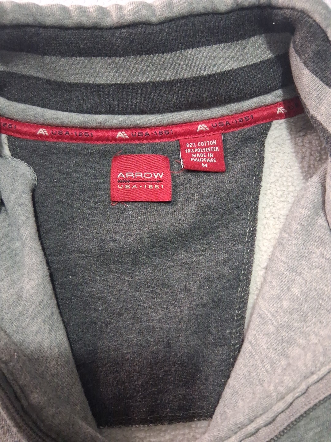 Mens Arrow USA Gray Sweater Size Medium - photo 5