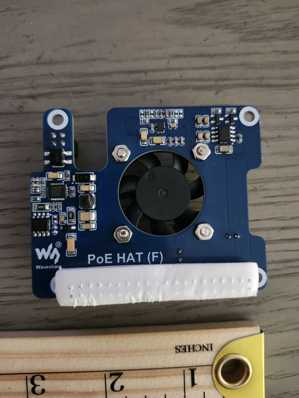 Blue Mini Fan-Cooled Raspberry Pi HAT - photo 3