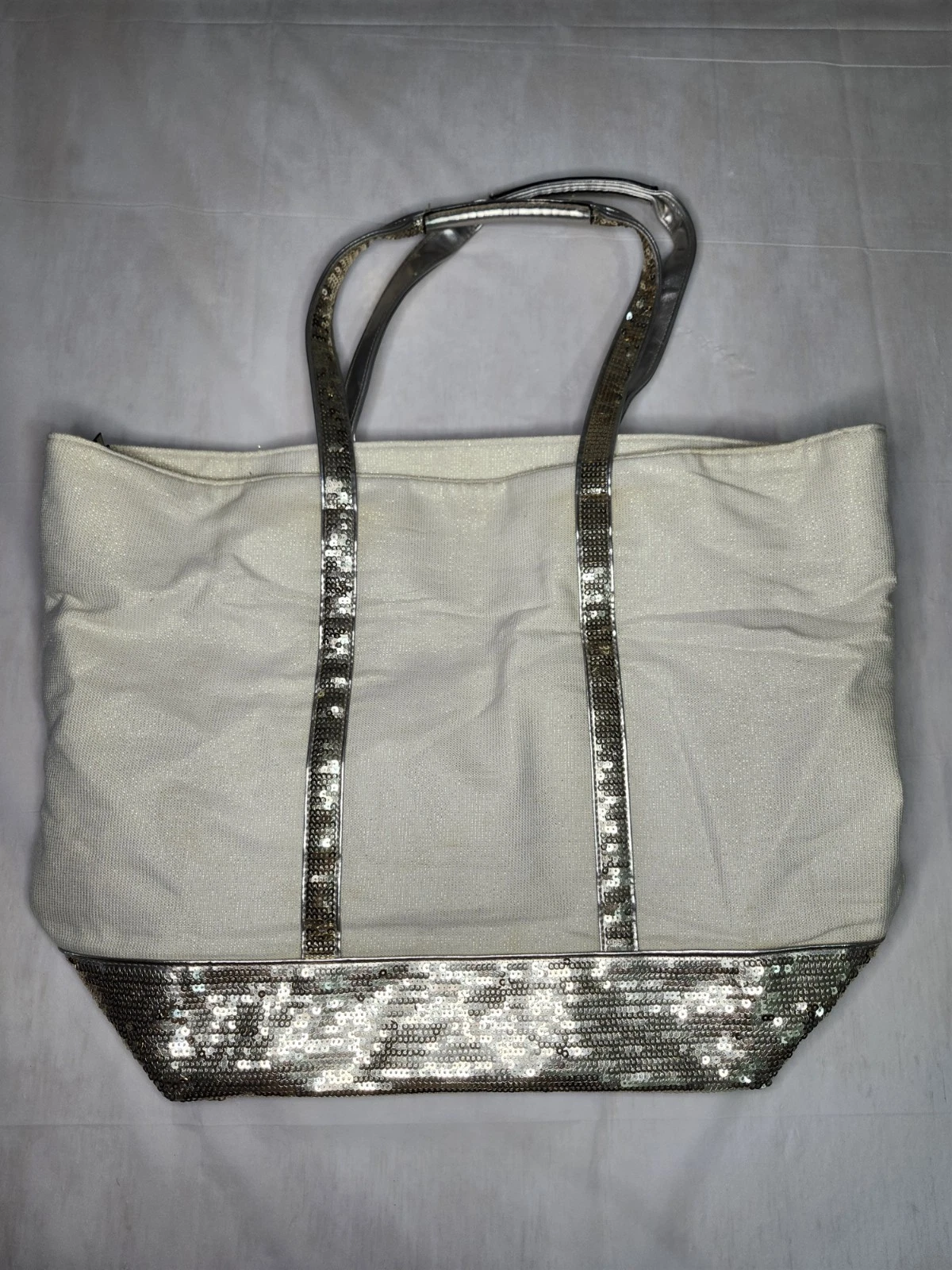 Victoria's Secret Tote Bag Sparkle Sequence Pre Owned Good Condi - photo 3