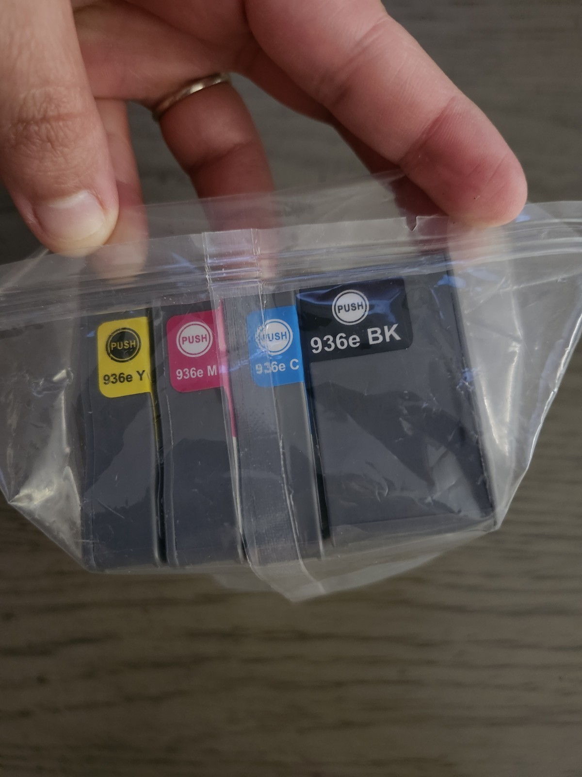 Set of 4 Ink Cartridges - Black, Cyan, Magenta, Yellow