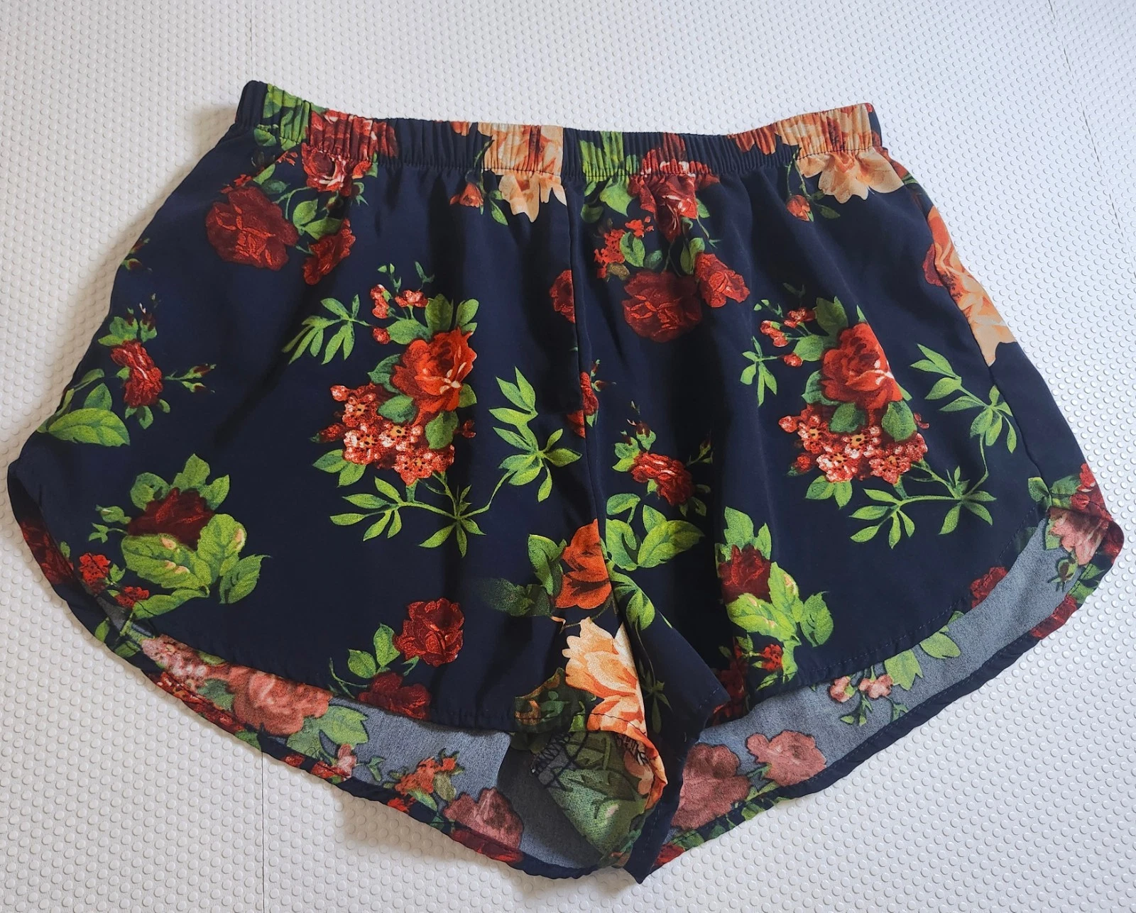 Ambiance Apparel Navy Floral Shorts