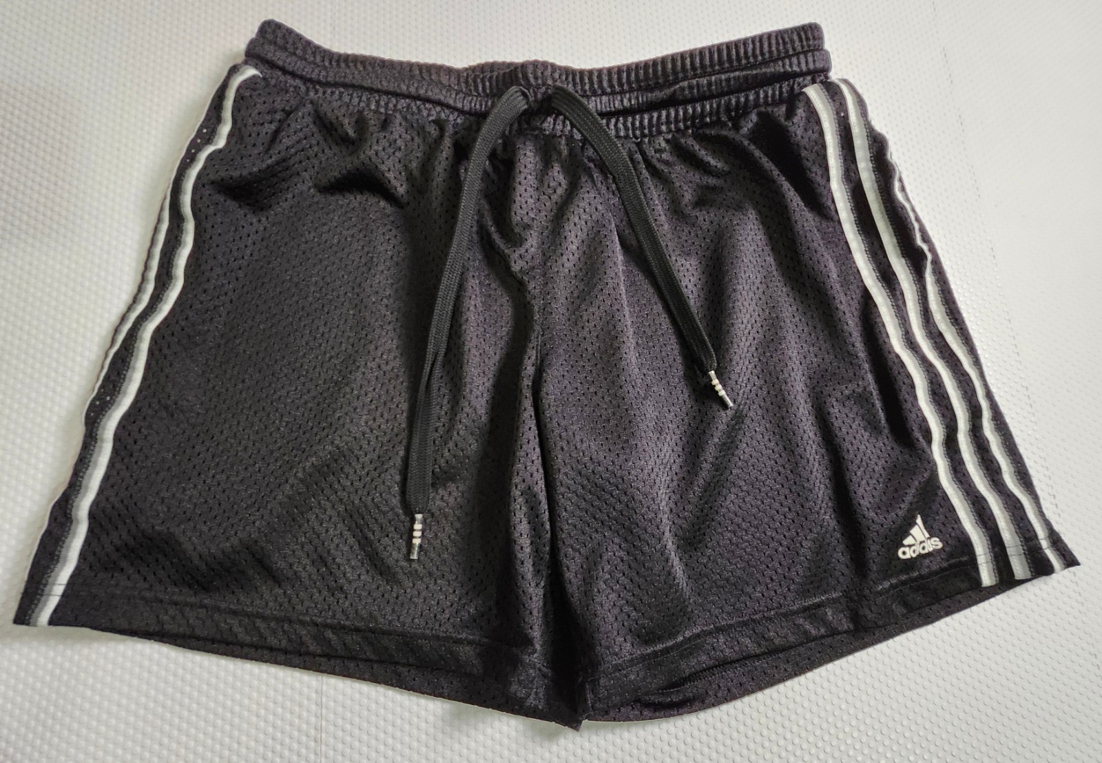 adidas Black Workout Shorts with Small Logo