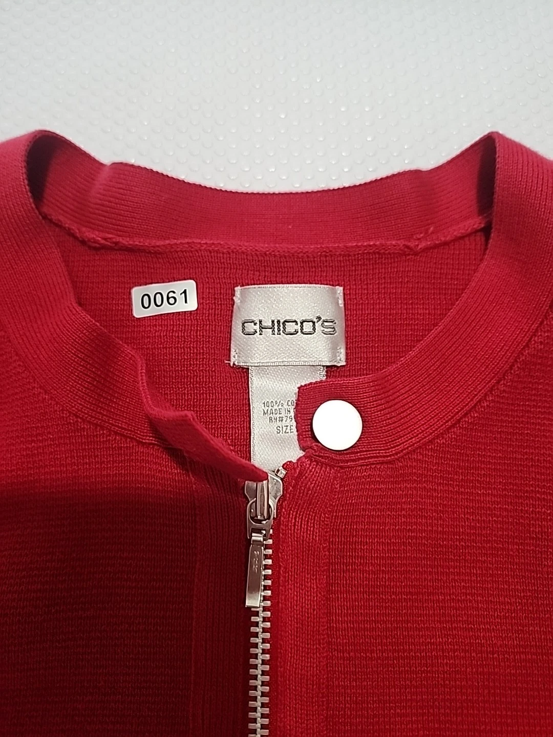 Women's CHICO'S Red Cardigan Sweater - Size 3 - photo 2