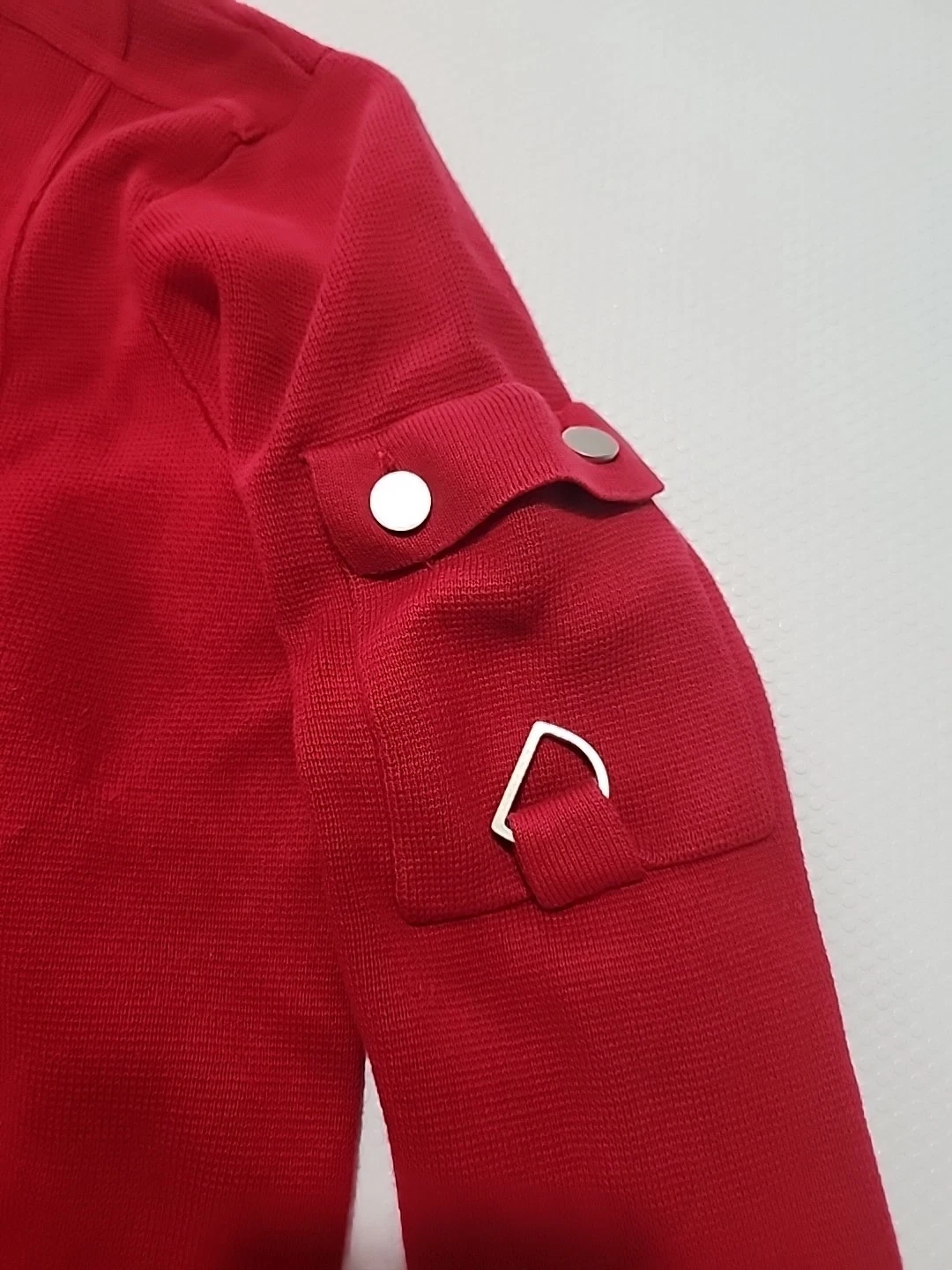 Women's CHICO'S Red Cardigan Sweater - Size 3 - photo 4