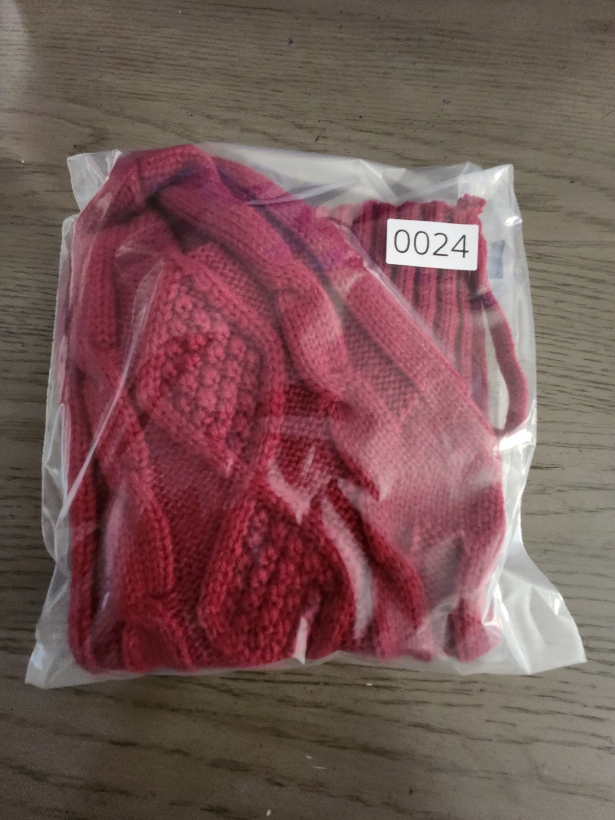 Red Cable Knit Christmas Stocking - photo 5