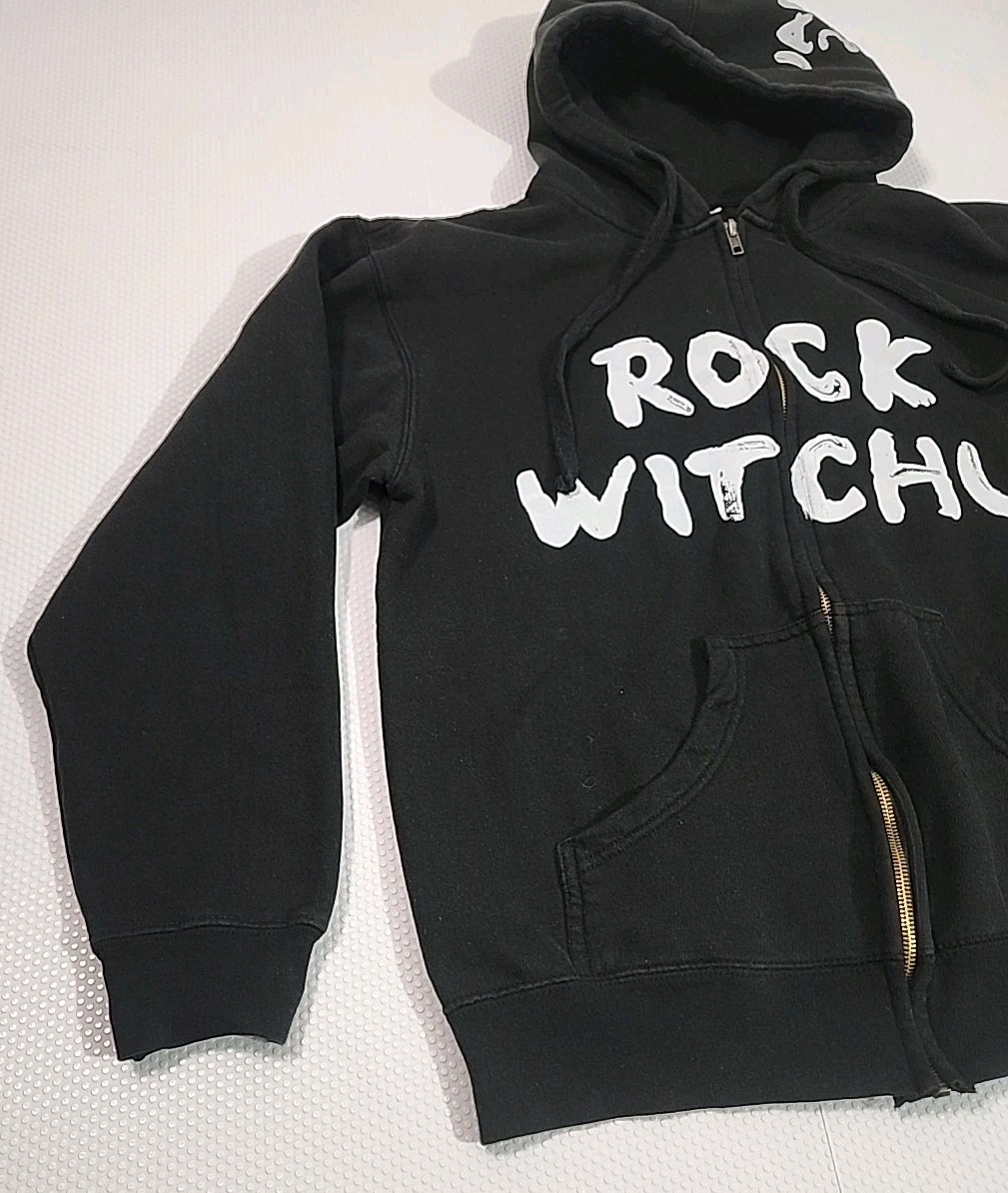 Janet Jackson 2008 Tour Zip Up Hoodie Black White Letters - photo 2