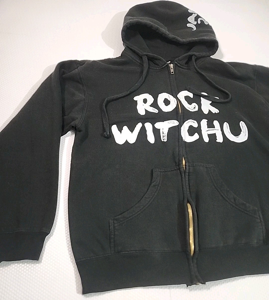 Janet Jackson 2008 Tour Zip Up Hoodie Black White Letters - photo 3