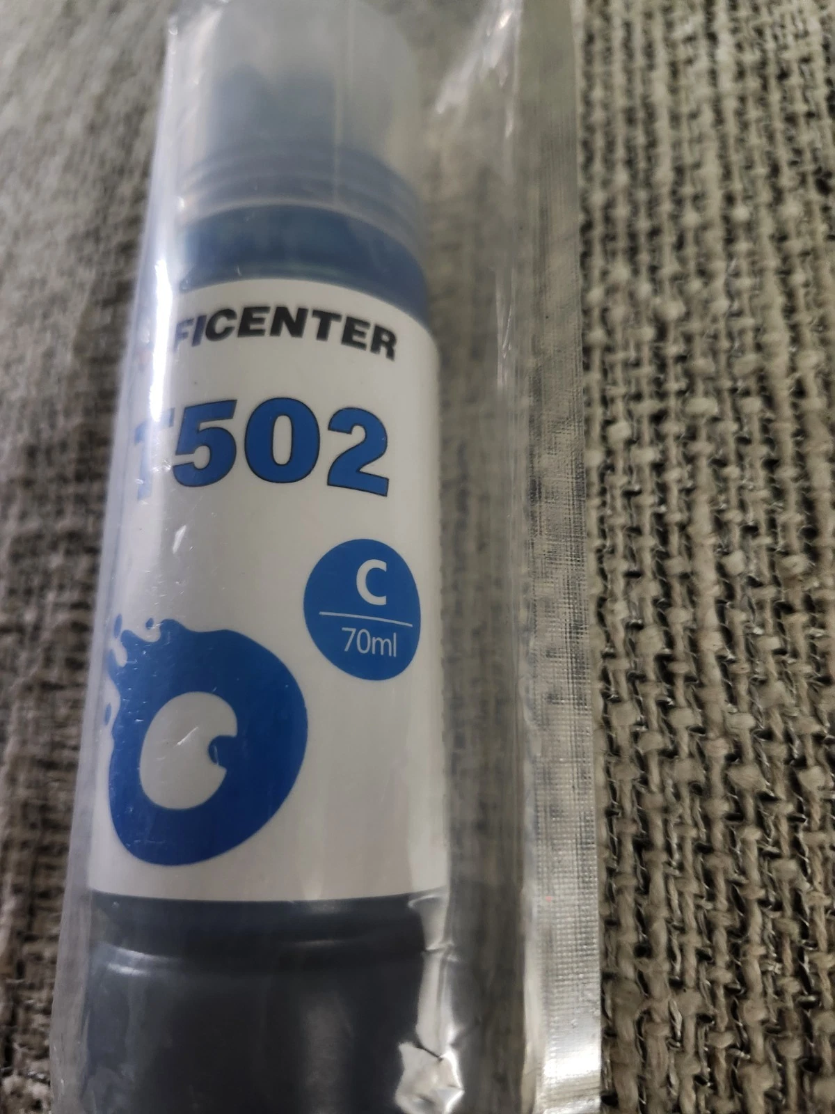 OFFICENTER T502 Cyan Ink Bottle - Blue and White - photo 3