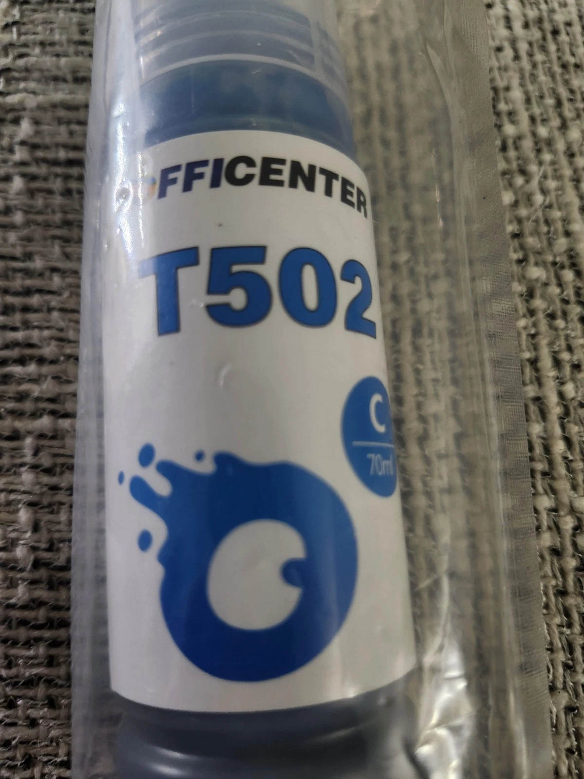 OFFICENTER T502 Cyan Ink Bottle - Blue and White - photo 4