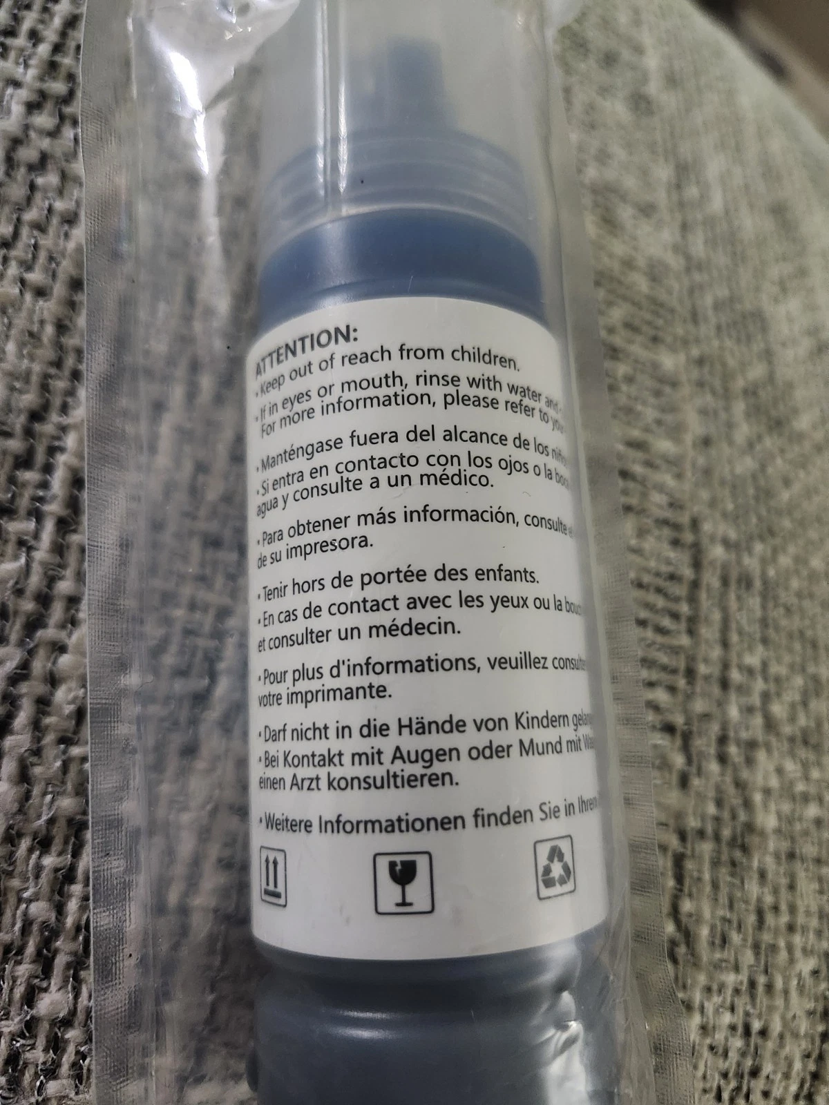 OFFICENTER T502 Cyan Ink Bottle - Blue and White - photo 5