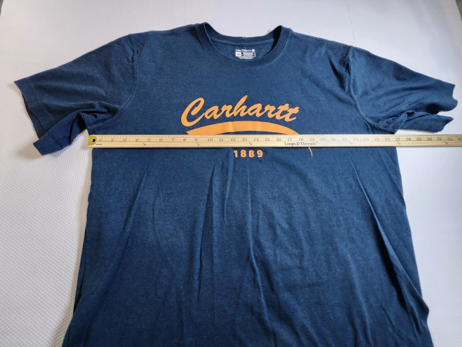 Carhartt Men's Teal Short-Sleeve Logo Tee 2XL - photo 5