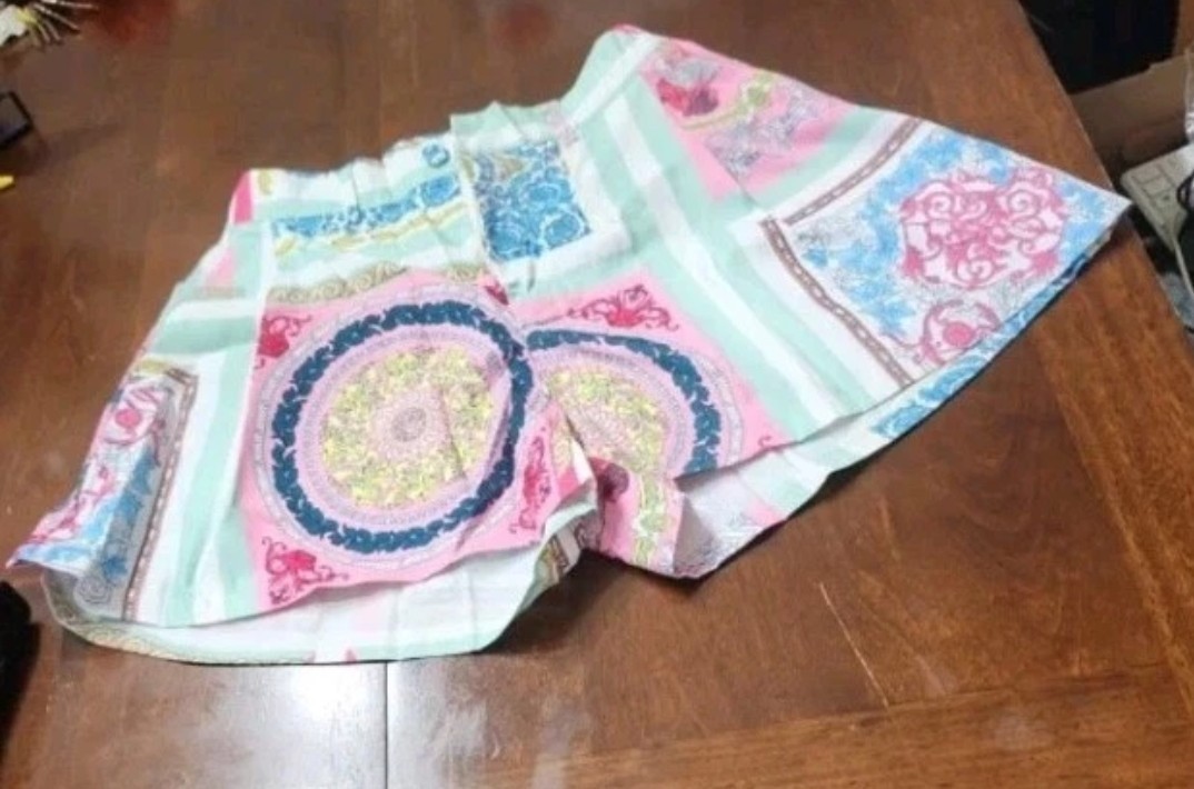 Rose multicoloured shorts Size L #summer #beachwear
