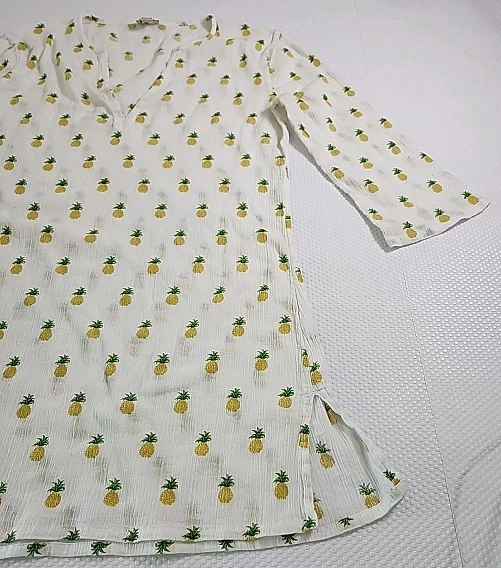 J Crew Pineapple Tunic Beach Coverup Size XS - photo 4