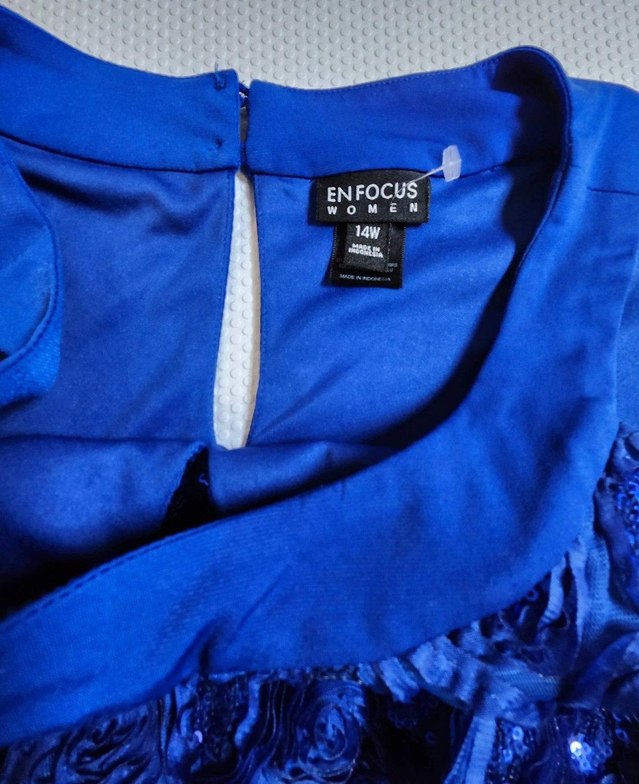 Enfocus Women Royal Blue Sequinced Maxi Dress - photo 5
