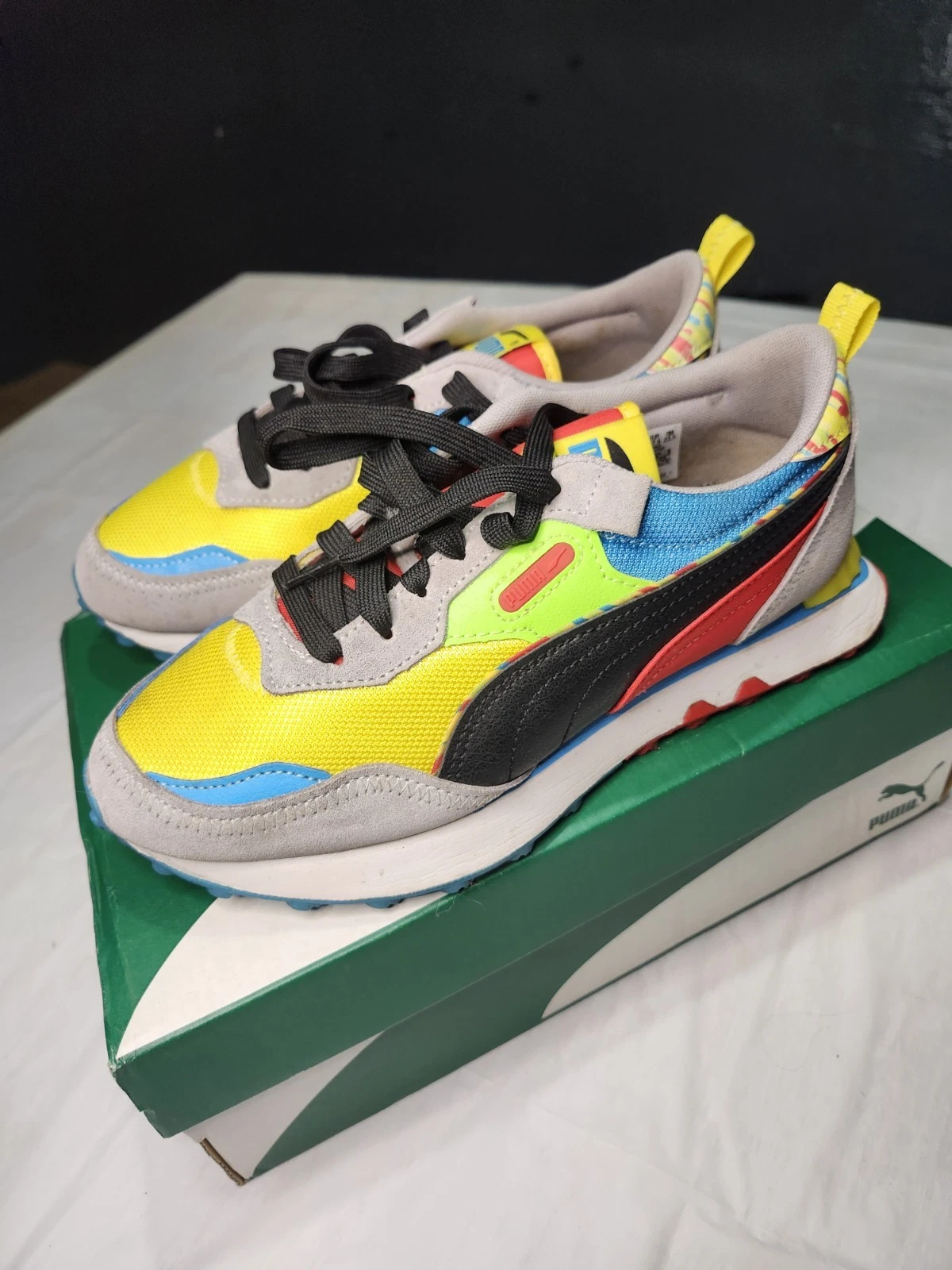 Puma Rider Fv charcoal and paint jr Sneakers Junior Size 5.5