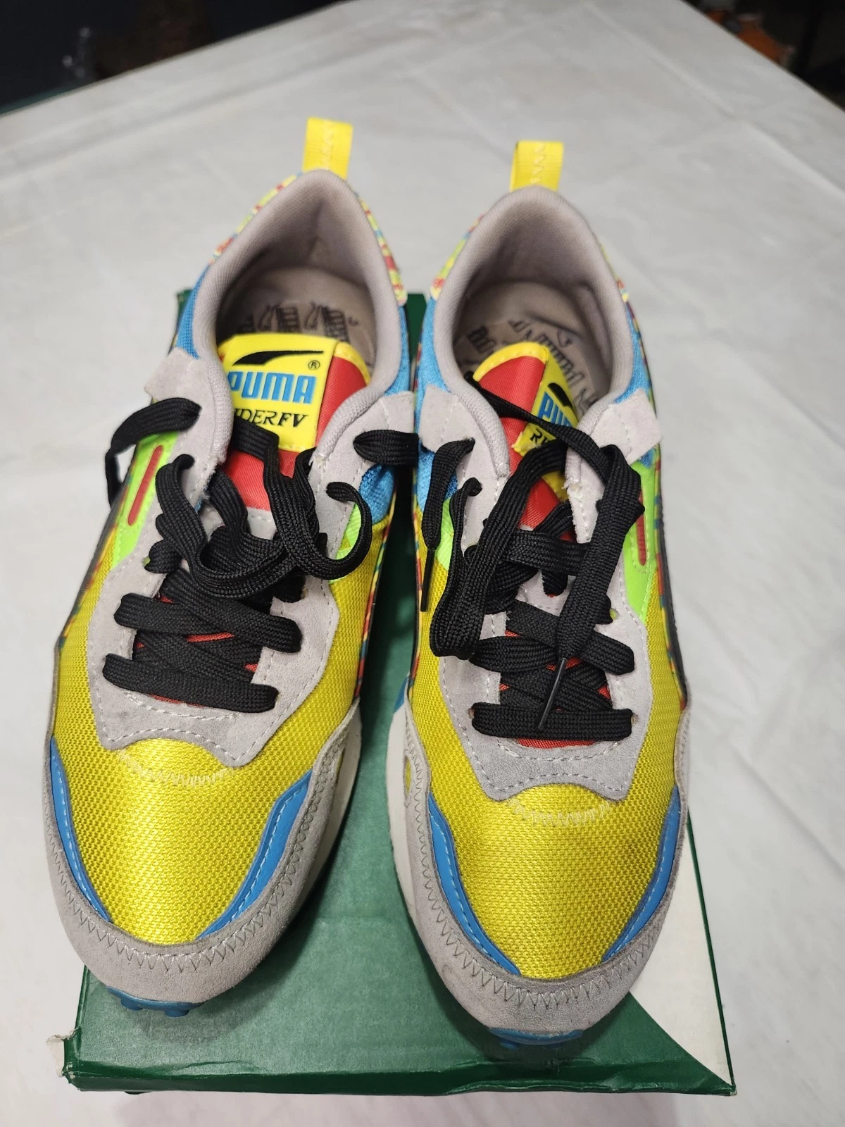 Puma Rider Fv charcoal and paint jr Sneakers Junior Size 5.5 - photo 2