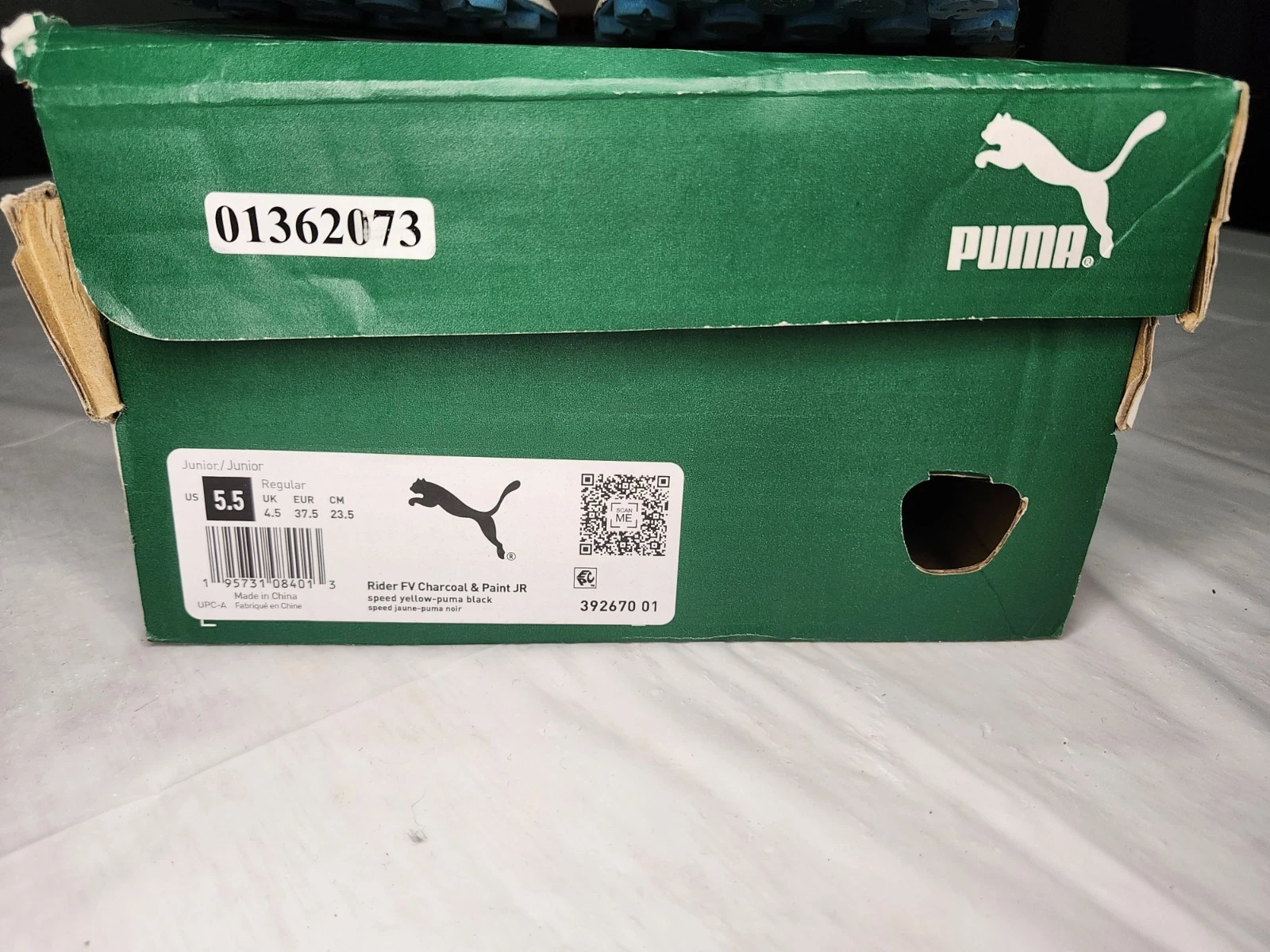 Puma Rider Fv charcoal and paint jr Sneakers Junior Size 5.5 - photo 3