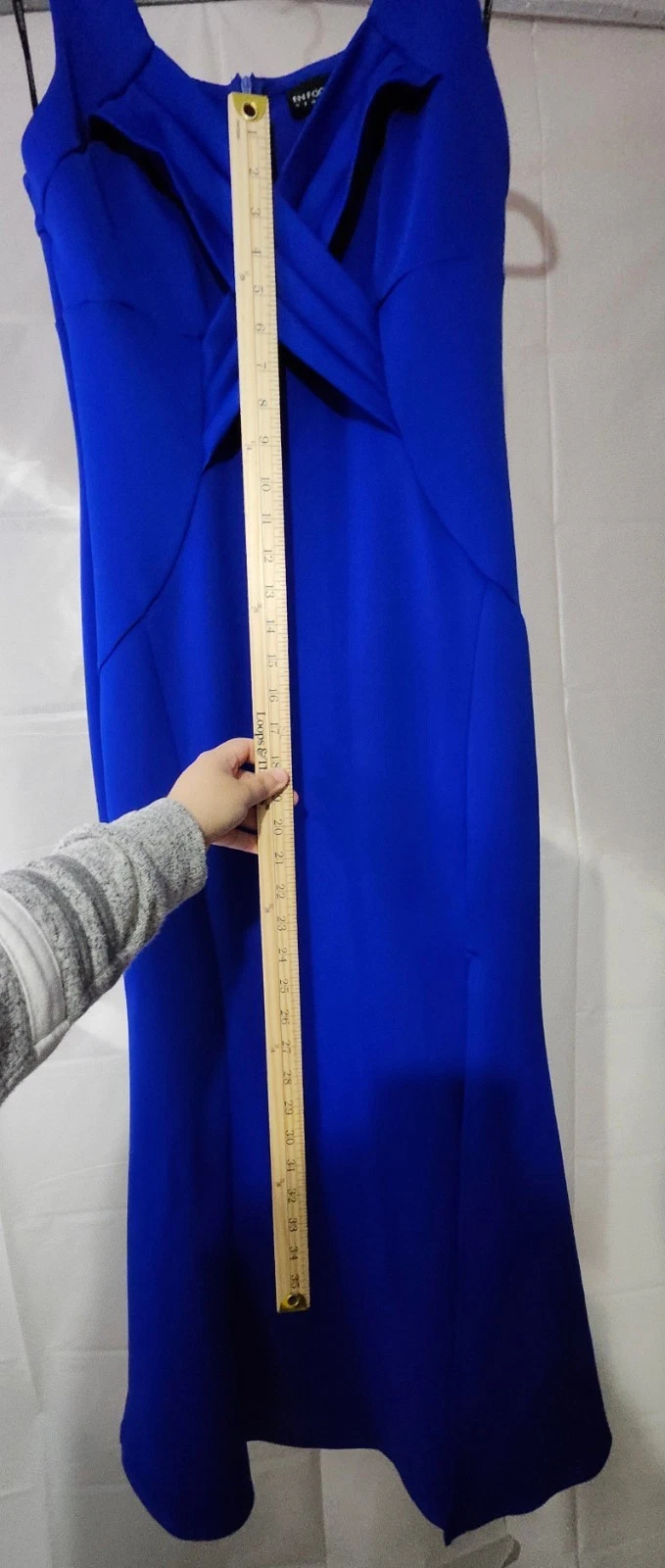 Enfocus Studio Royal Blue Sleeveless Cross-Front Maxi Dress - photo 5