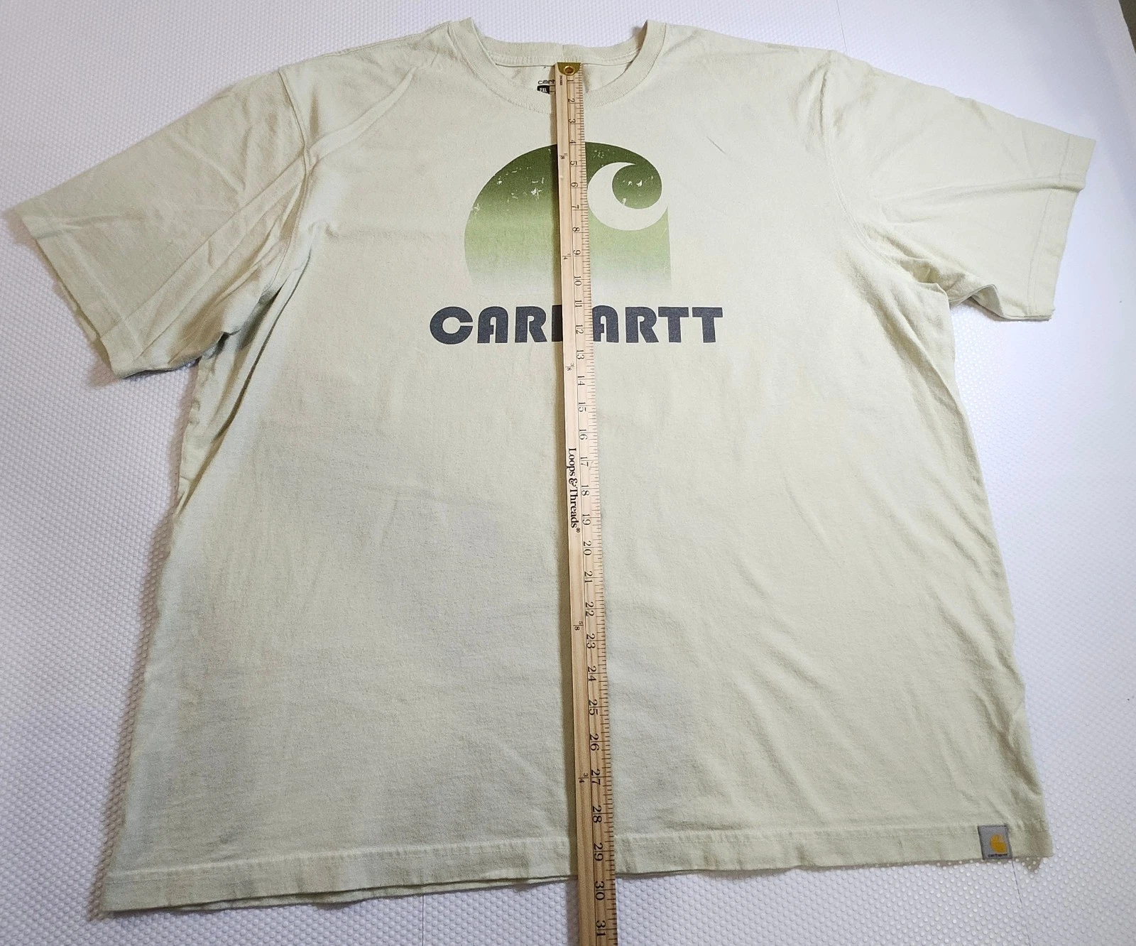 Carhartt Men's Light Green Gradient Logo Tee - Size 2XL - photo 4