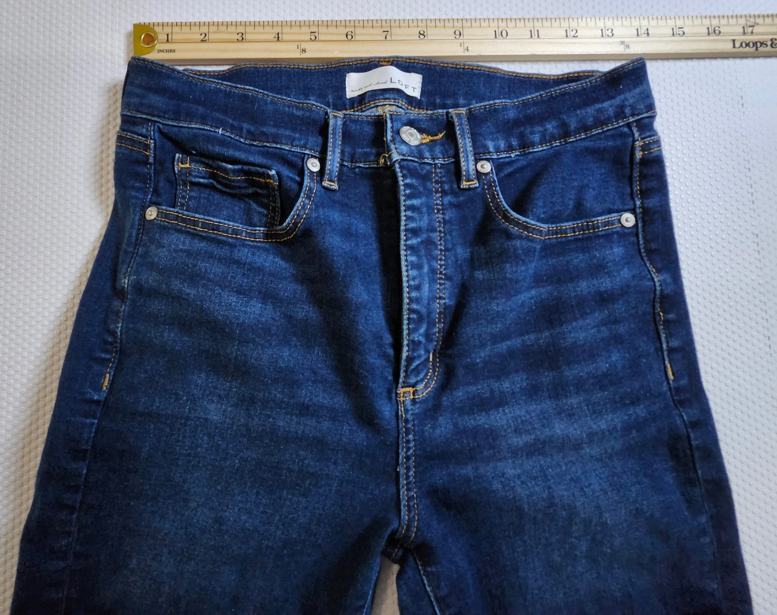 LOFT Dark Wash Skinny Jeans - photo 3