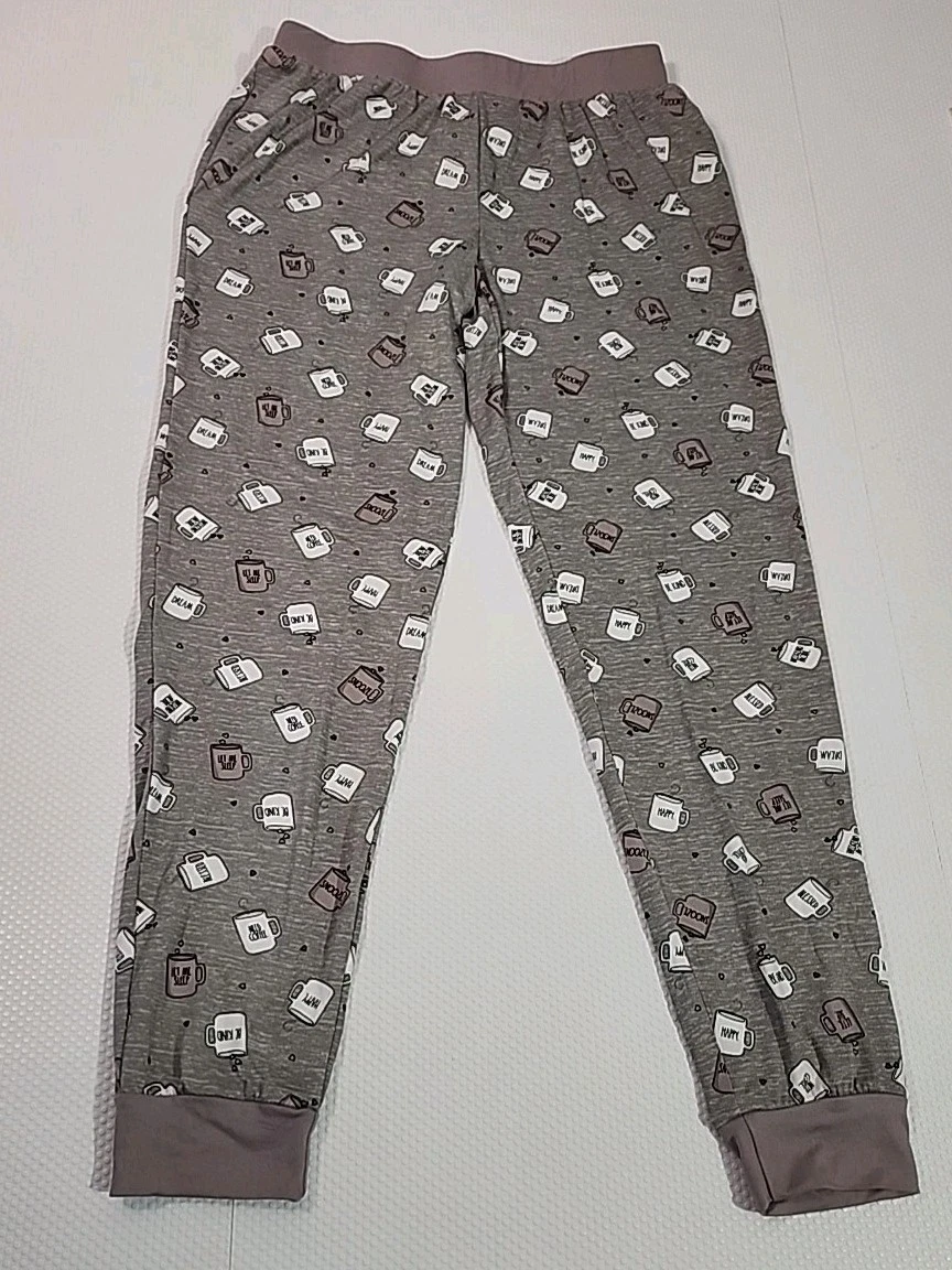 New Rae Dunn Sleepwear Pants Size S Coffee Mug