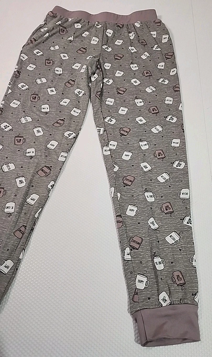 New Rae Dunn Sleepwear Pants Size S Coffee Mug - photo 3