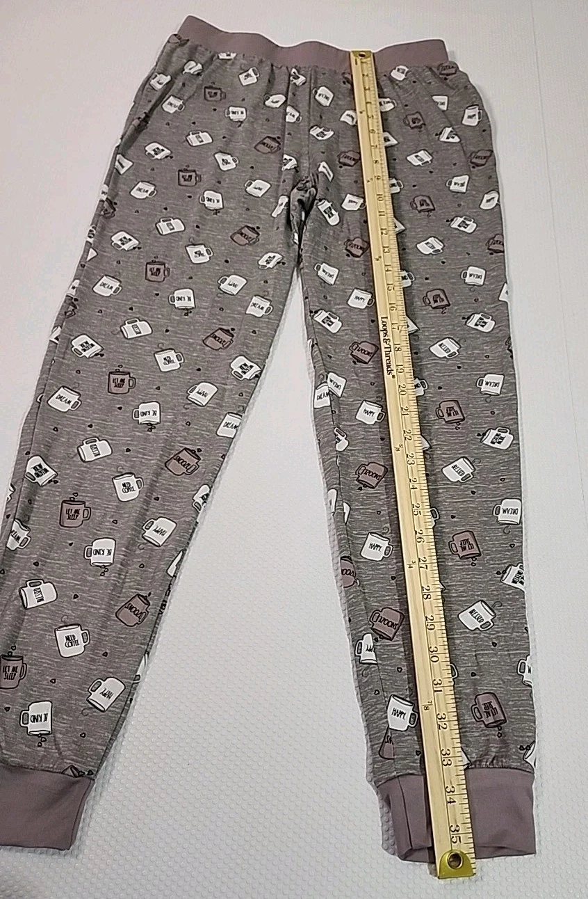 New Rae Dunn Sleepwear Pants Size S Coffee Mug - photo 5
