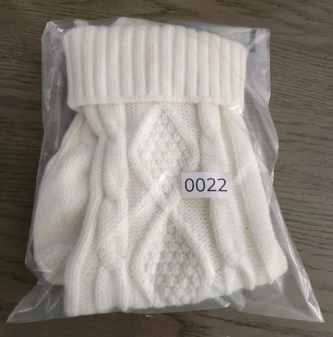 Cream/ White Cable Knit Christmas Stocking - photo 5