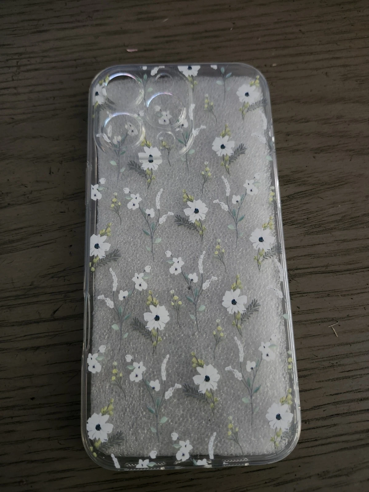 iPhone 16 Pro Max Protective Case - White Floral